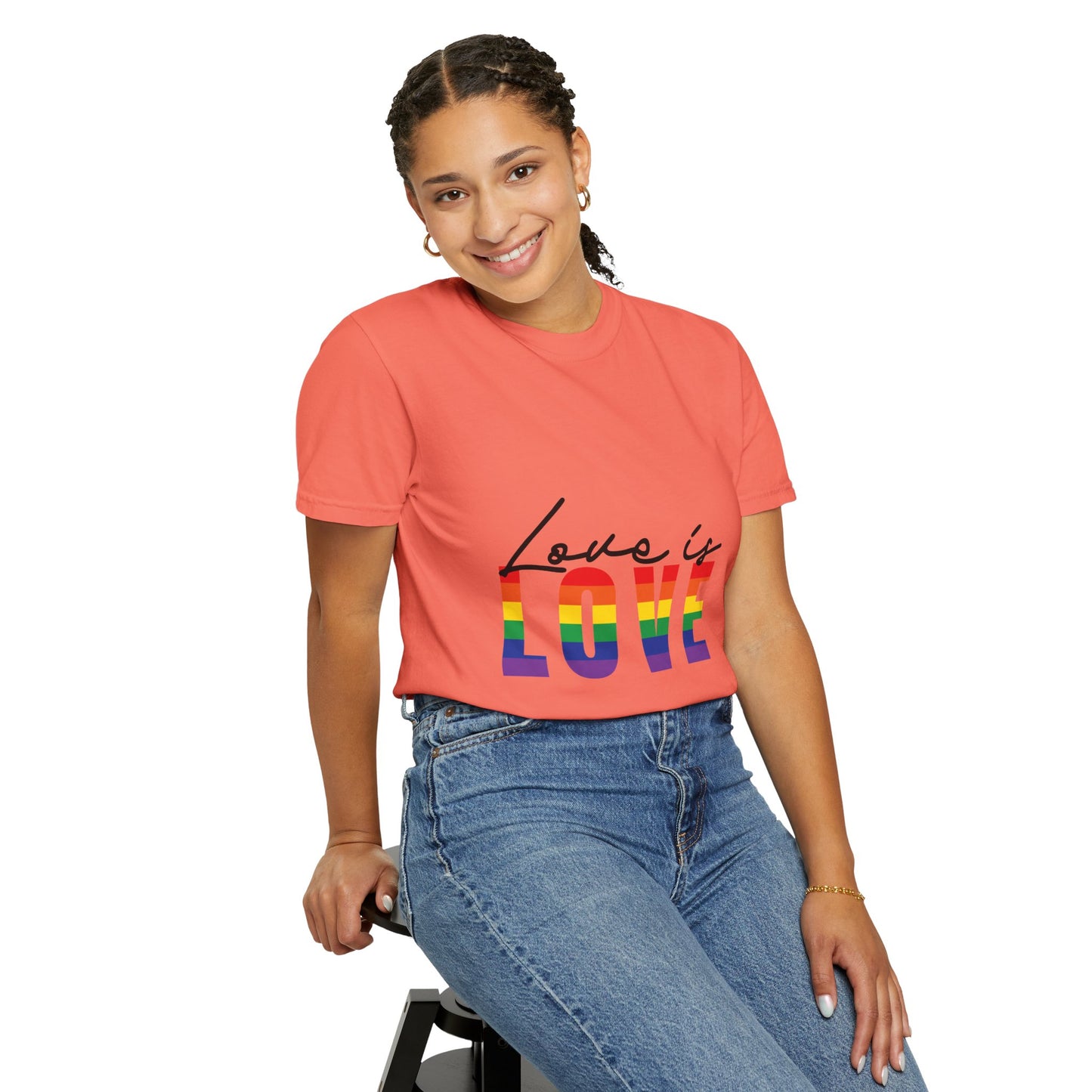 Love is Love, Unisex Garment-Dyed T-shirt