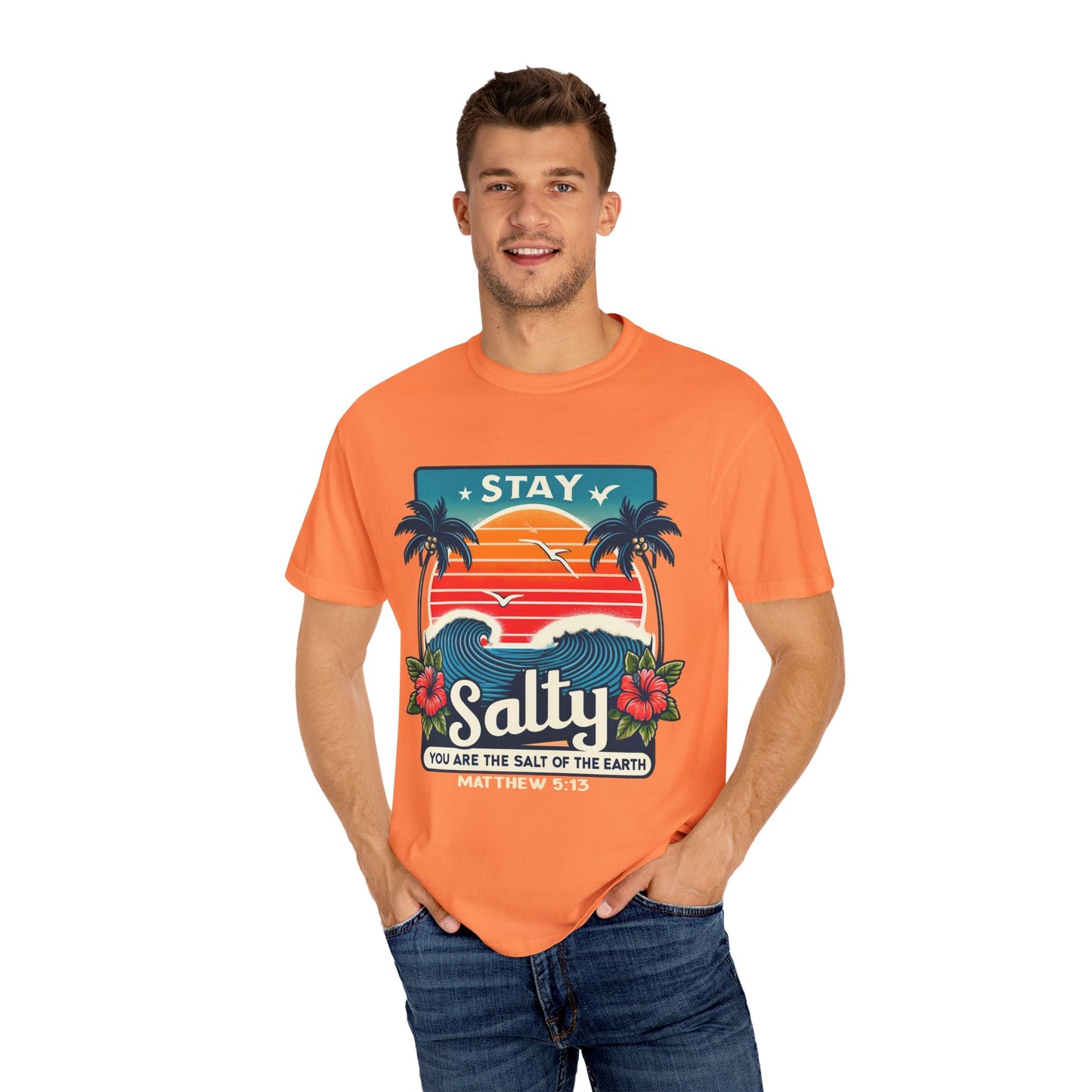 Stay Salty Unisex Garment-Dyed T-shirt