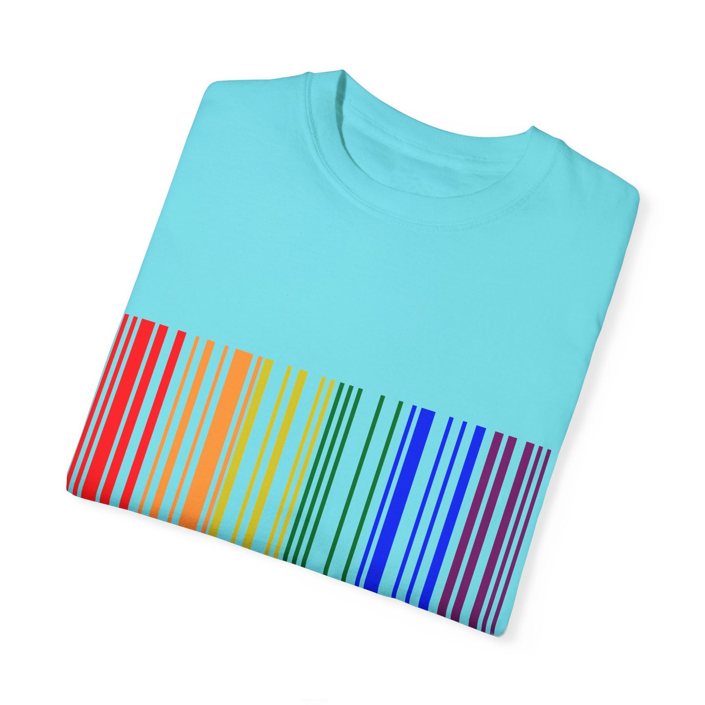 Pride Barcode Unisex Garment-Dyed T-shirt