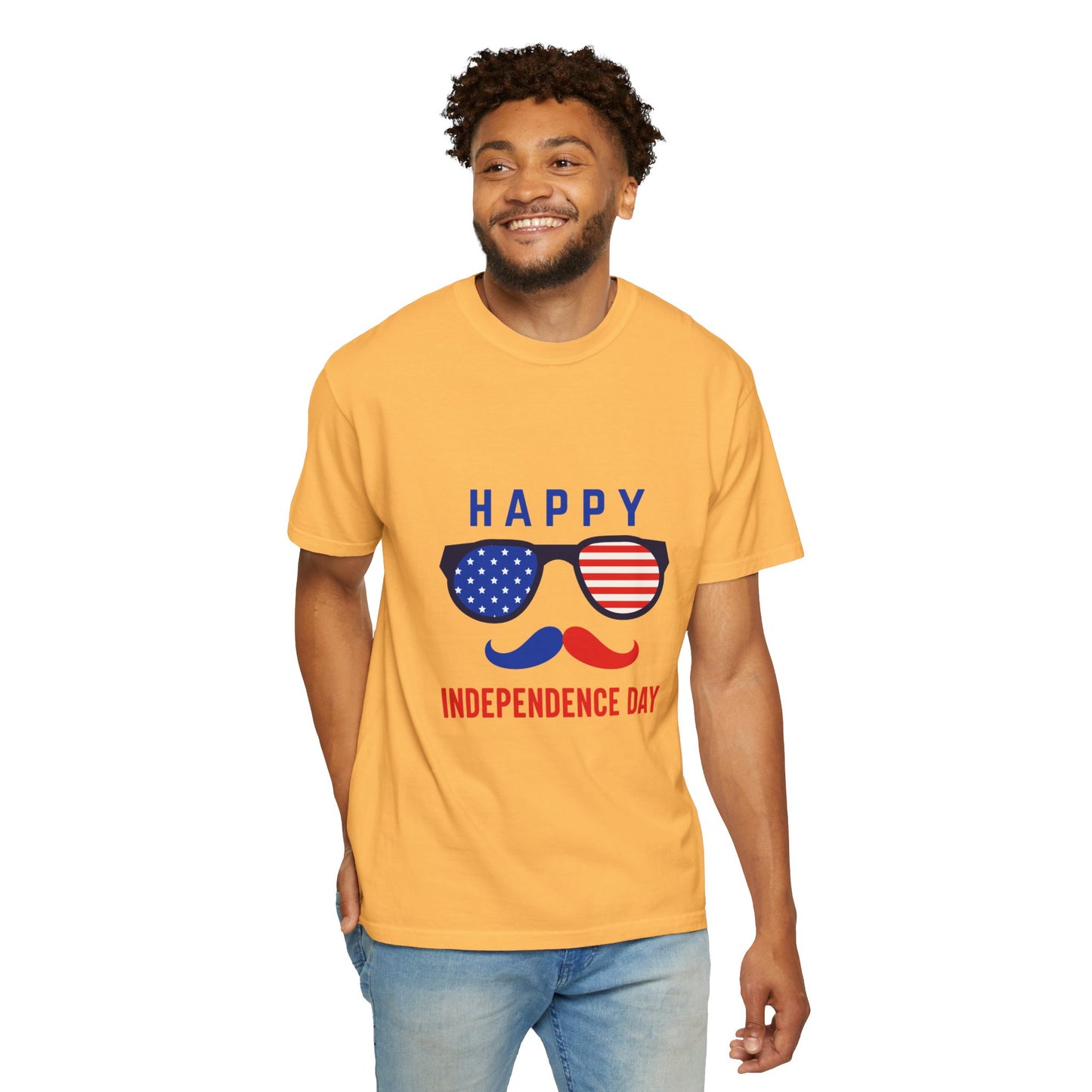 Happy Independence Day  Unisex Garment-Dyed T-shirt