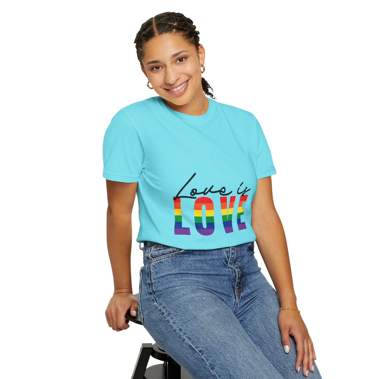 Love is Love, Unisex Garment-Dyed T-shirt