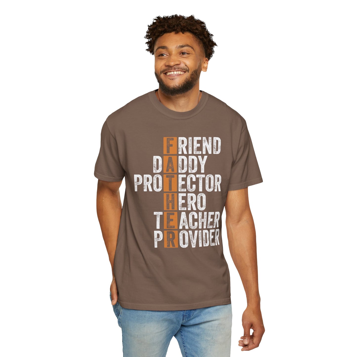 Friend, Daddy, Protector, Hero, Teacher, Provider,  Men's Garment-Dyed T-shirt