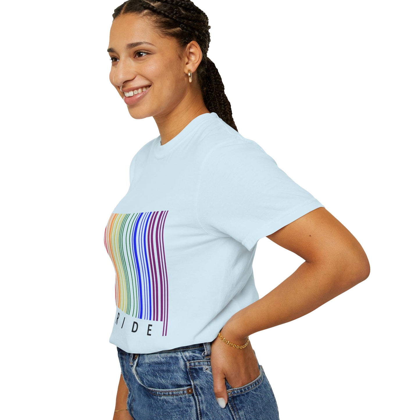 Pride Barcode Unisex Garment-Dyed T-shirt