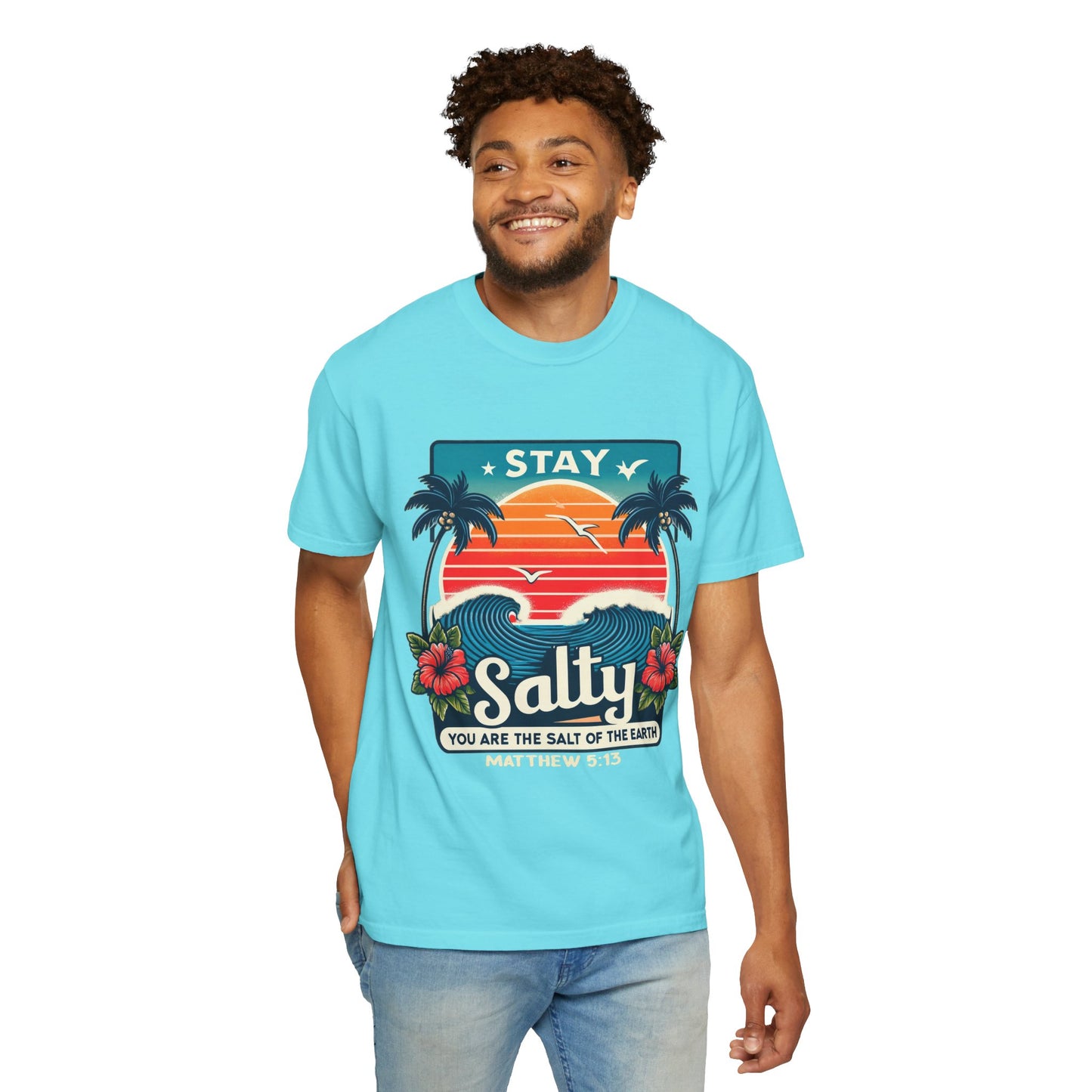 Stay Salty Unisex Garment-Dyed T-shirt