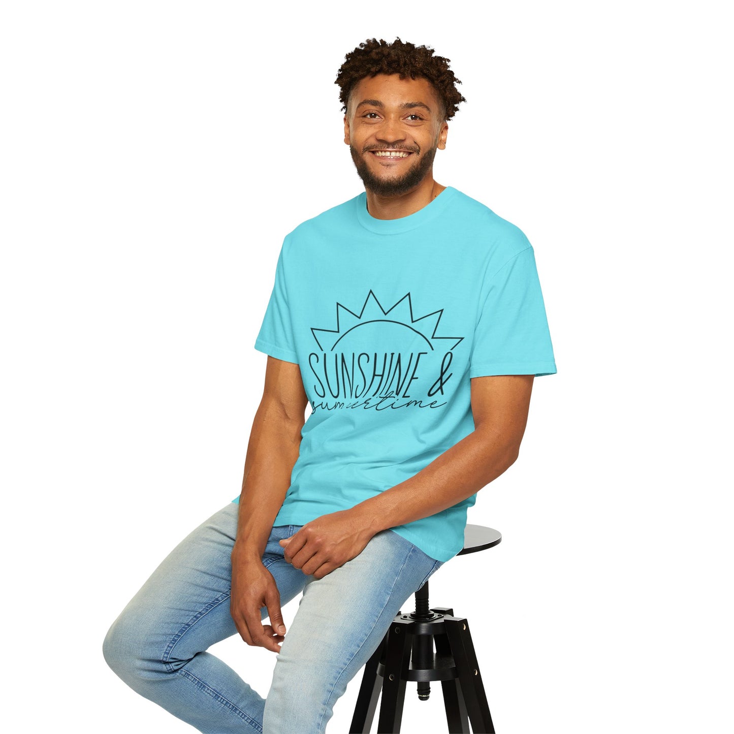 Sunshine & Summertime Unisex Garment-Dyed T-shirt