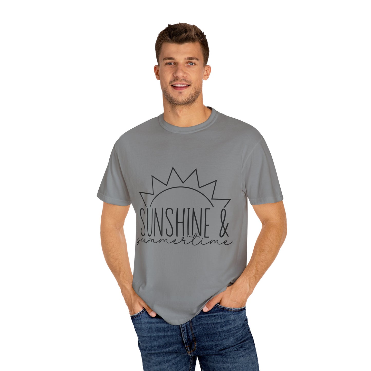 Sunshine & Summertime Unisex Garment-Dyed T-shirt