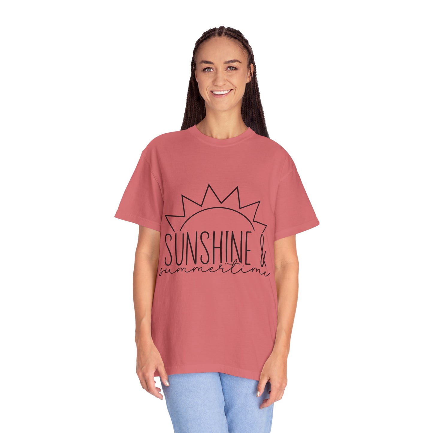 Sunshine & Summertime Unisex Garment-Dyed T-shirt