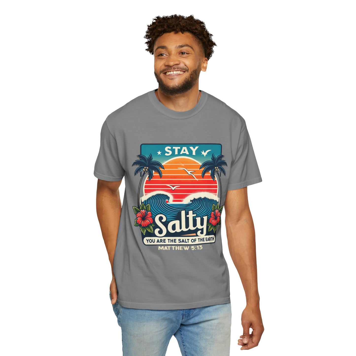 Stay Salty Unisex Garment-Dyed T-shirt