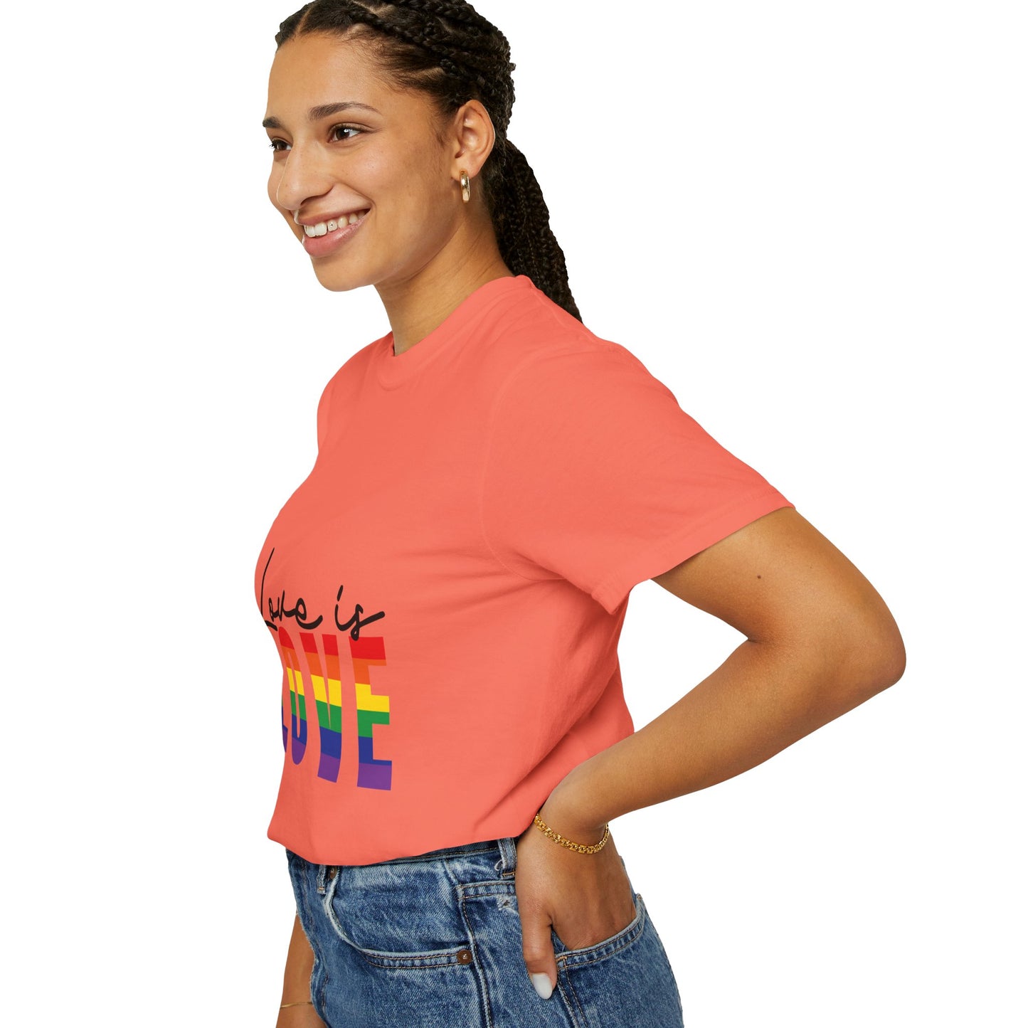 Love is Love, Unisex Garment-Dyed T-shirt