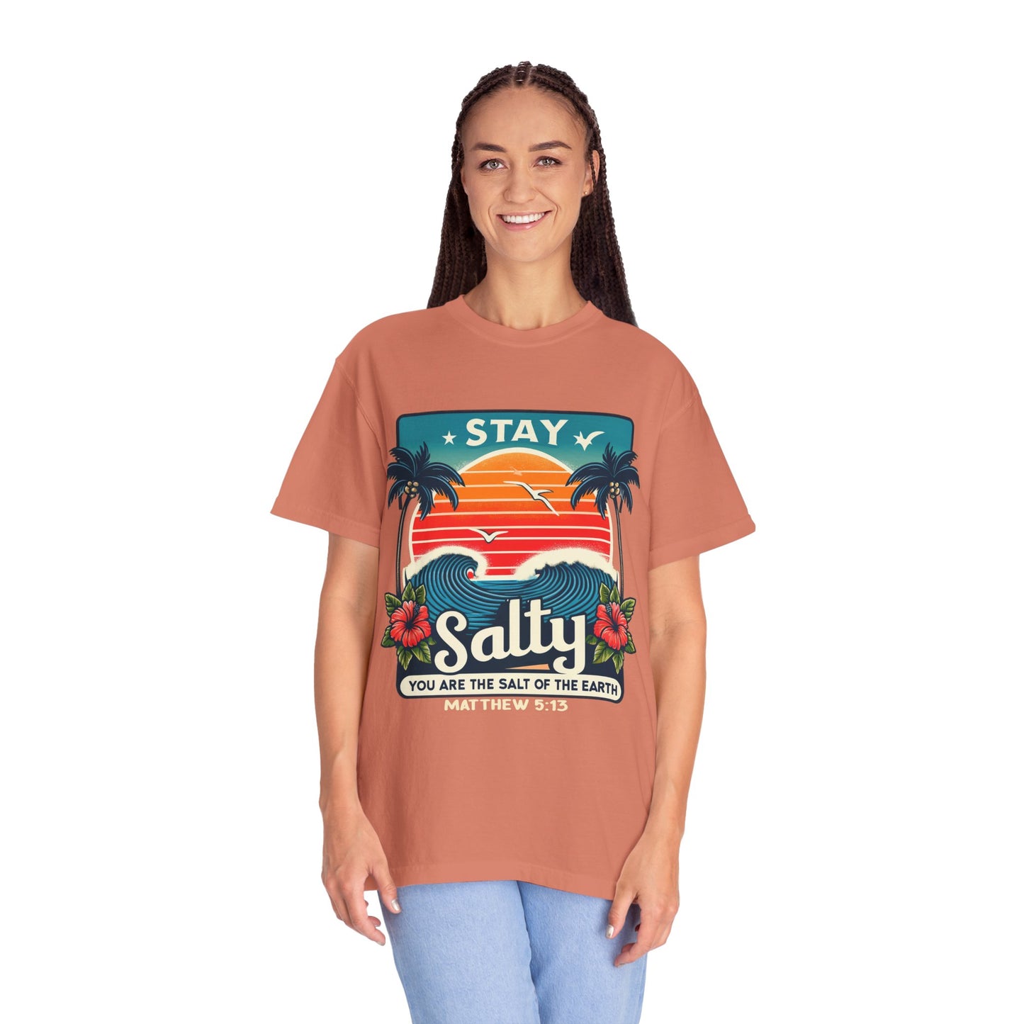 Stay Salty Unisex Garment-Dyed T-shirt