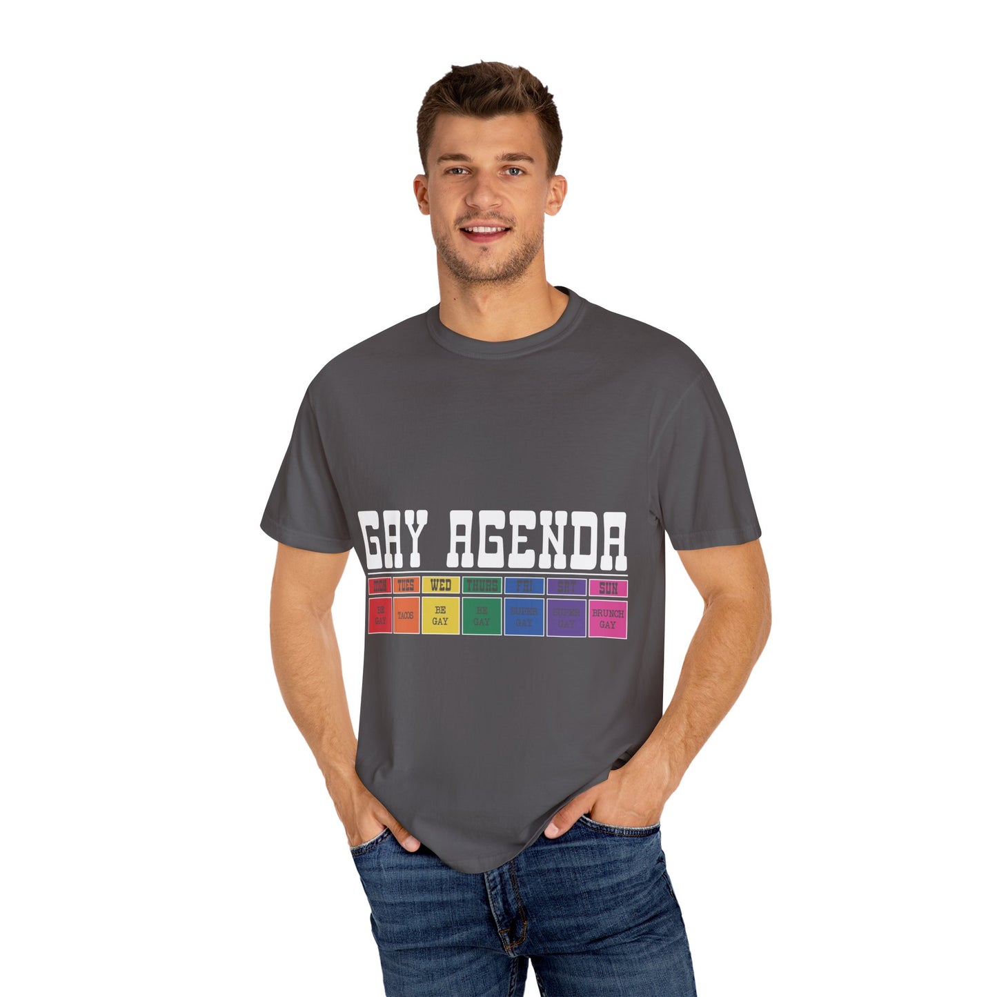 Gay Agenda Unisex Garment-Dyed T-shirt