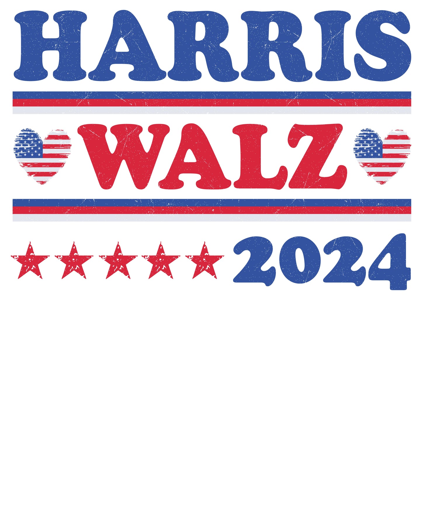 Harris Walz 2024 Vinyl Sticker