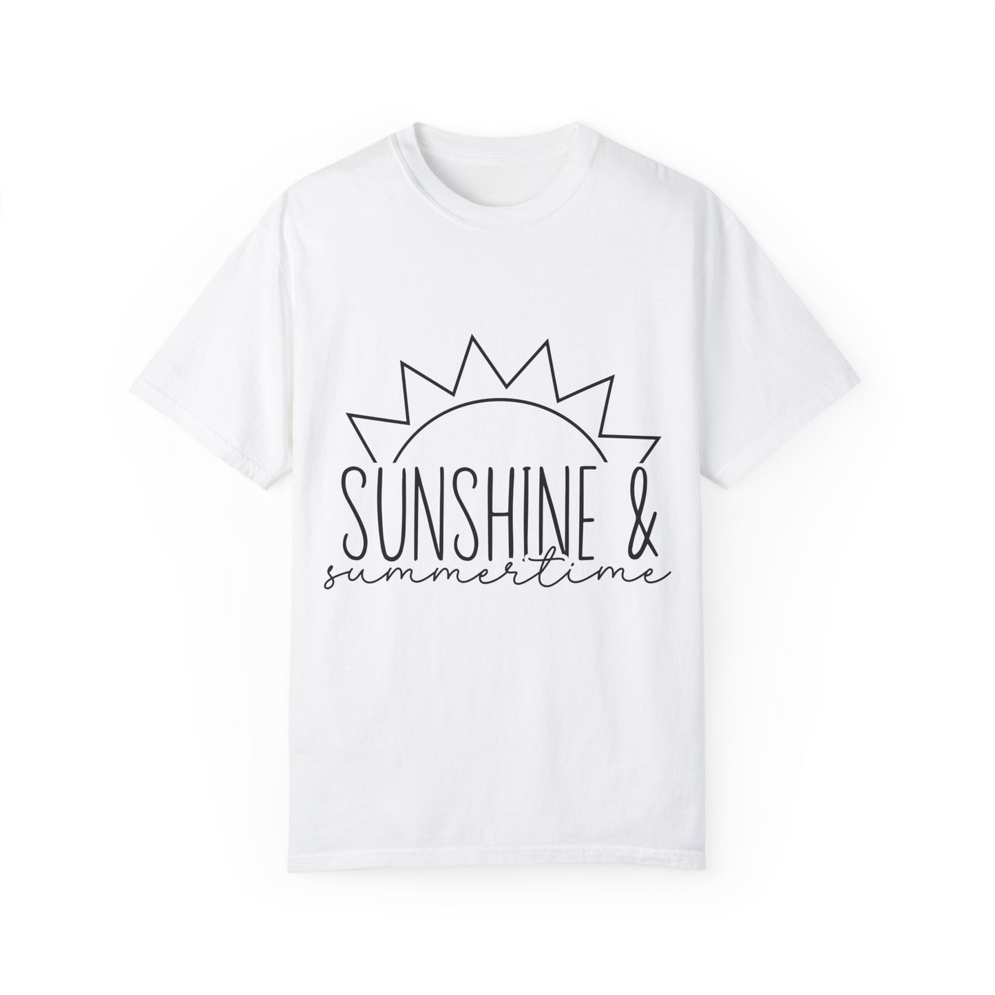 Sunshine & Summertime Unisex Garment-Dyed T-shirt