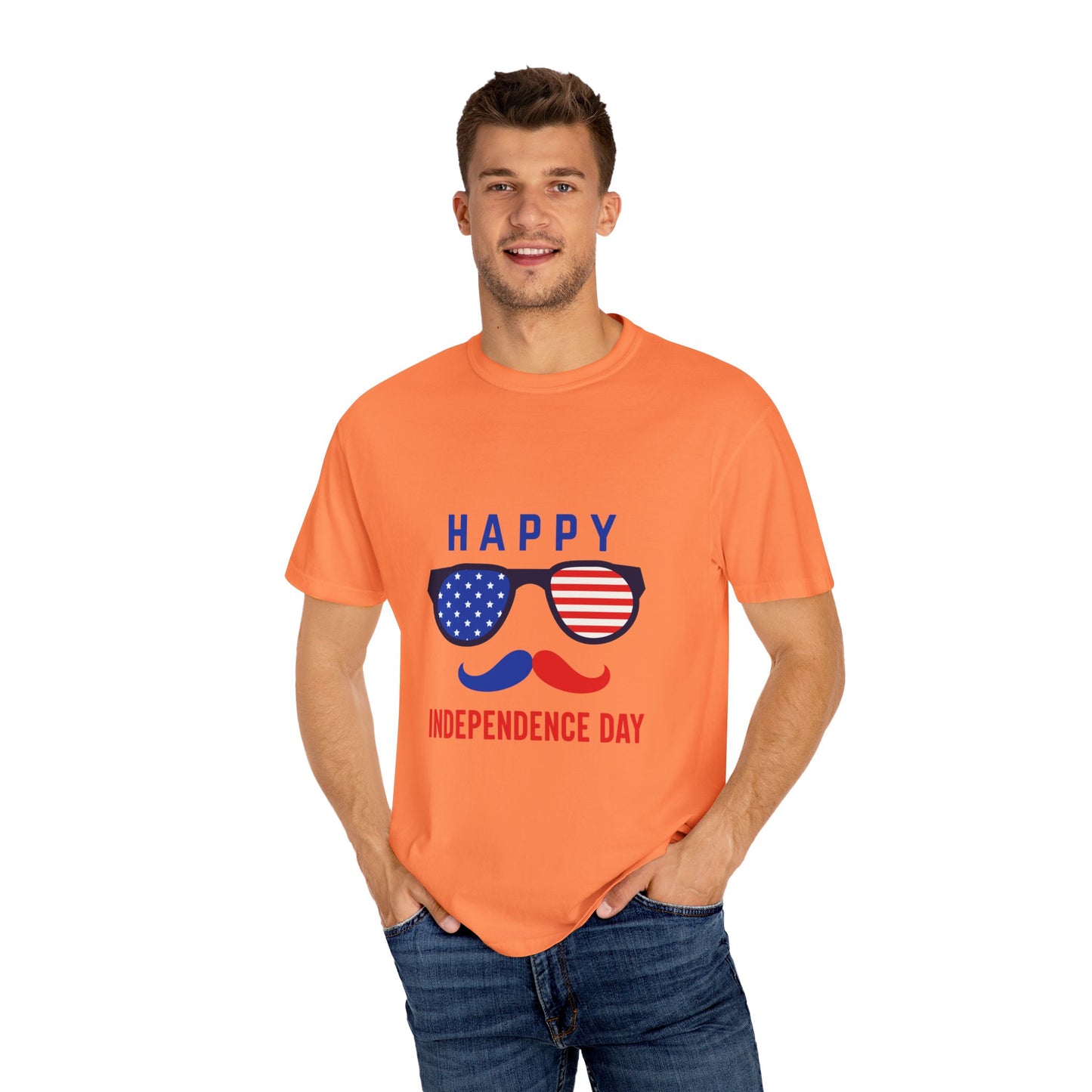 Happy Independence Day  Unisex Garment-Dyed T-shirt