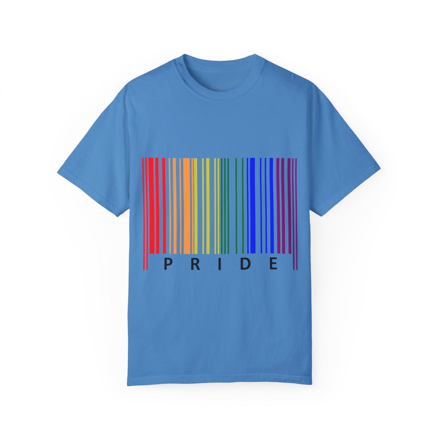 Pride Barcode Unisex Garment-Dyed T-shirt