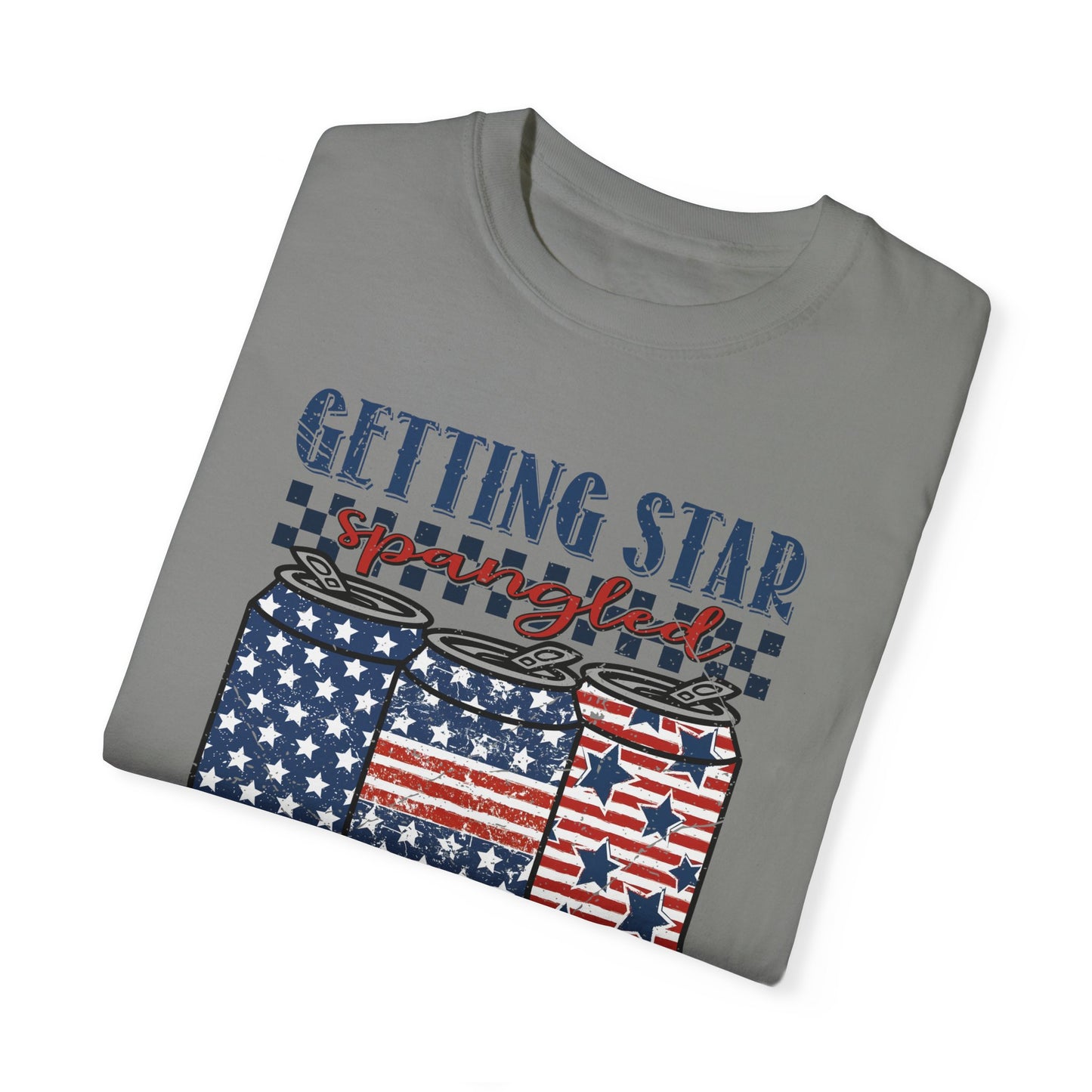 Getting Start Spangled Hammered Unisex Garment-Dyed T-shirt