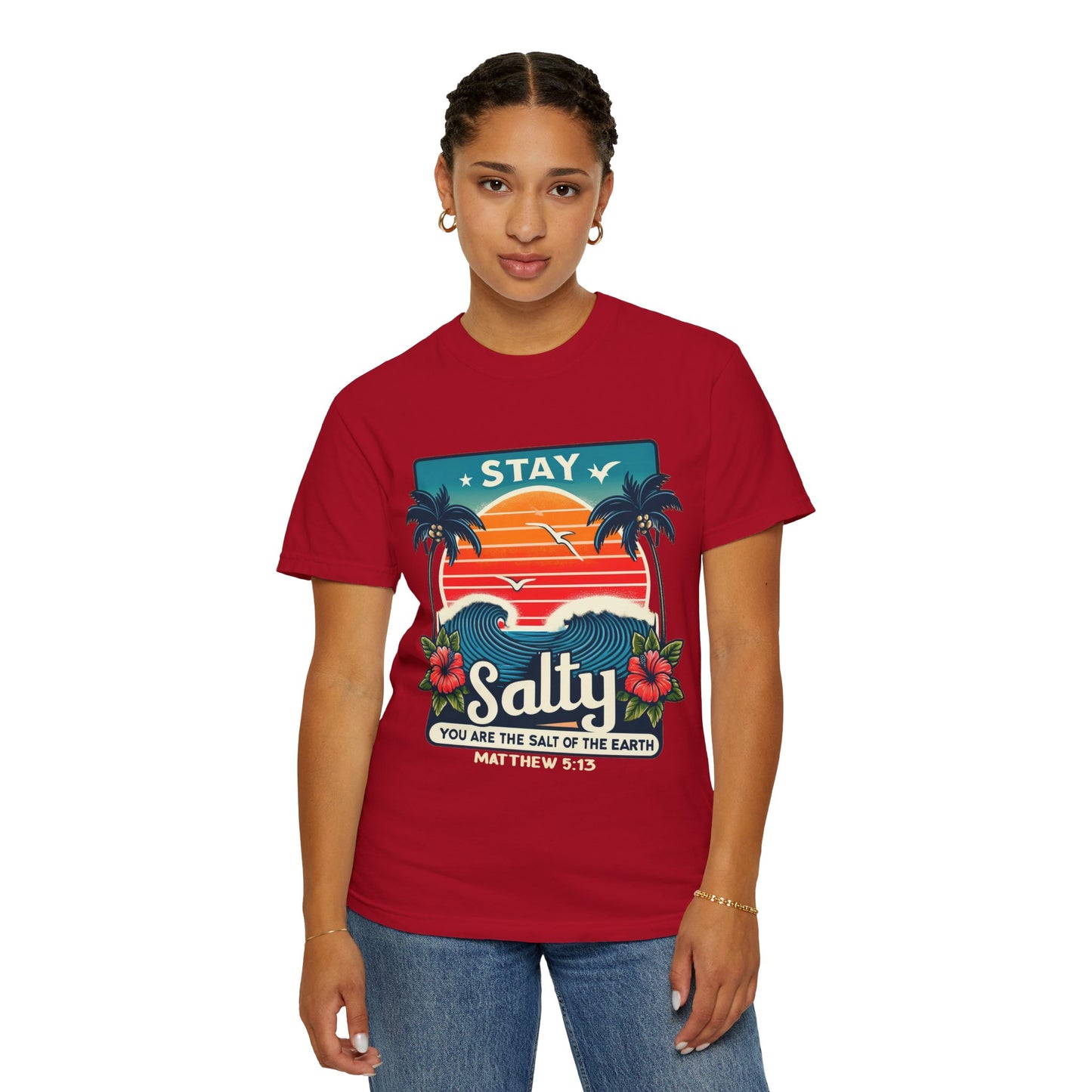 Stay Salty Unisex Garment-Dyed T-shirt