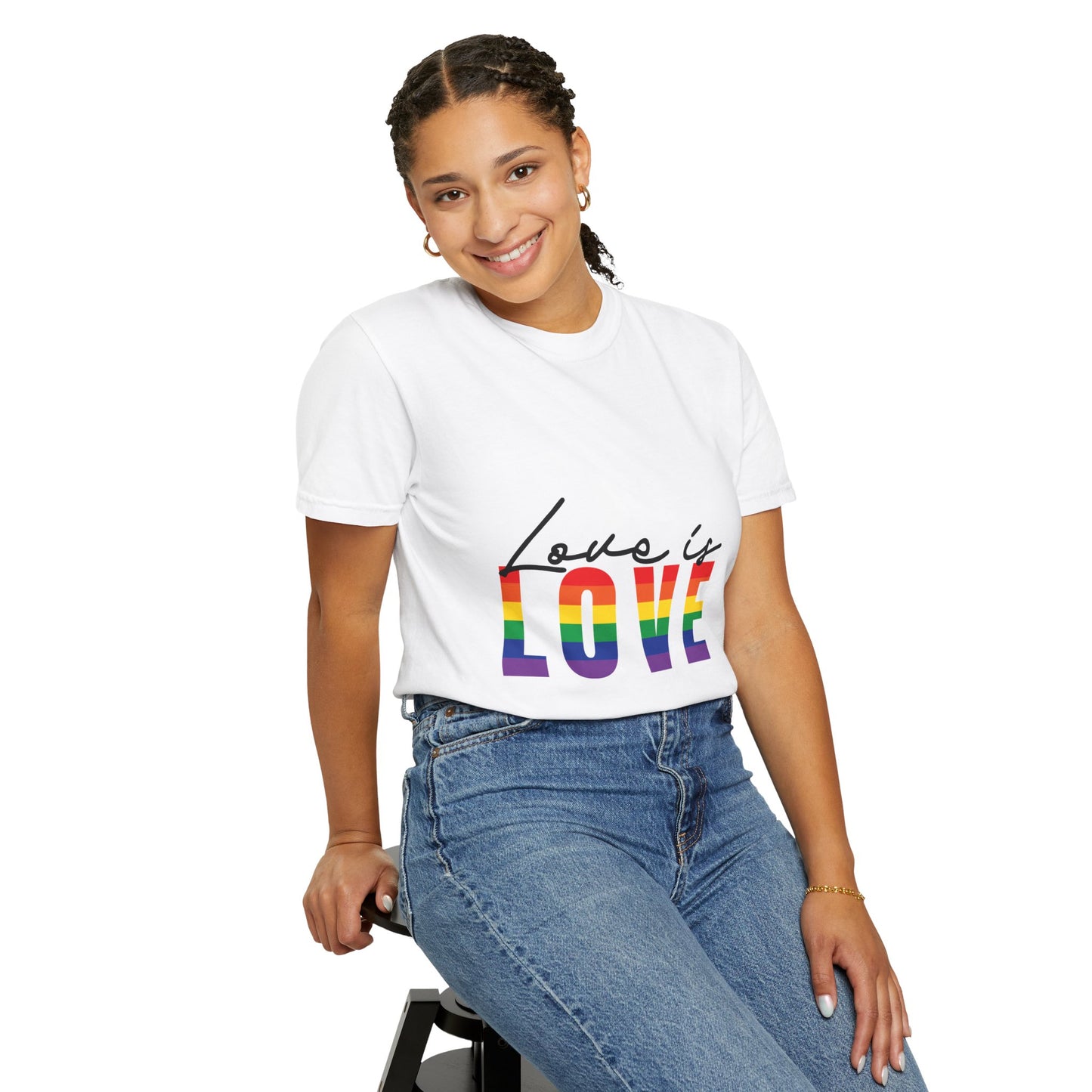 Love is Love, Unisex Garment-Dyed T-shirt