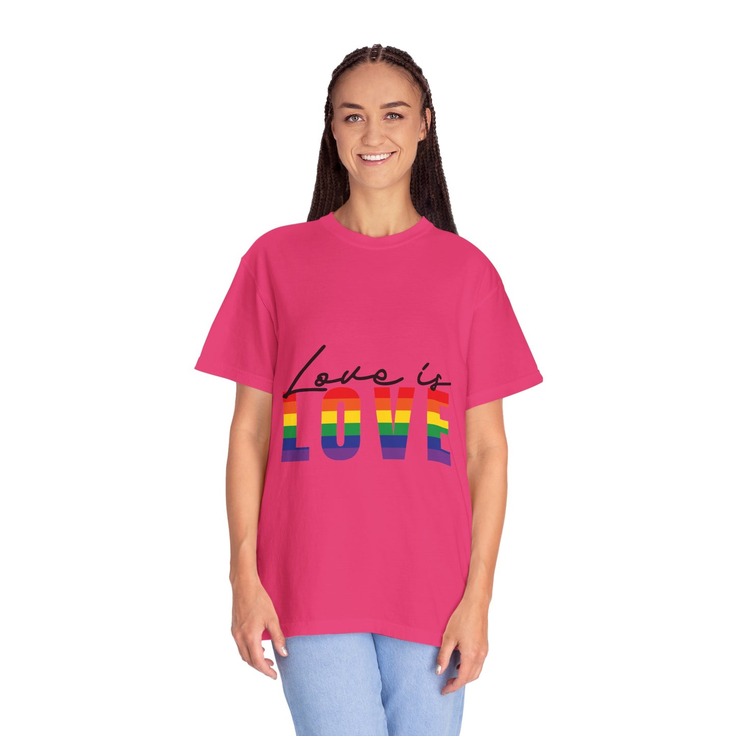 Love is Love, Unisex Garment-Dyed T-shirt