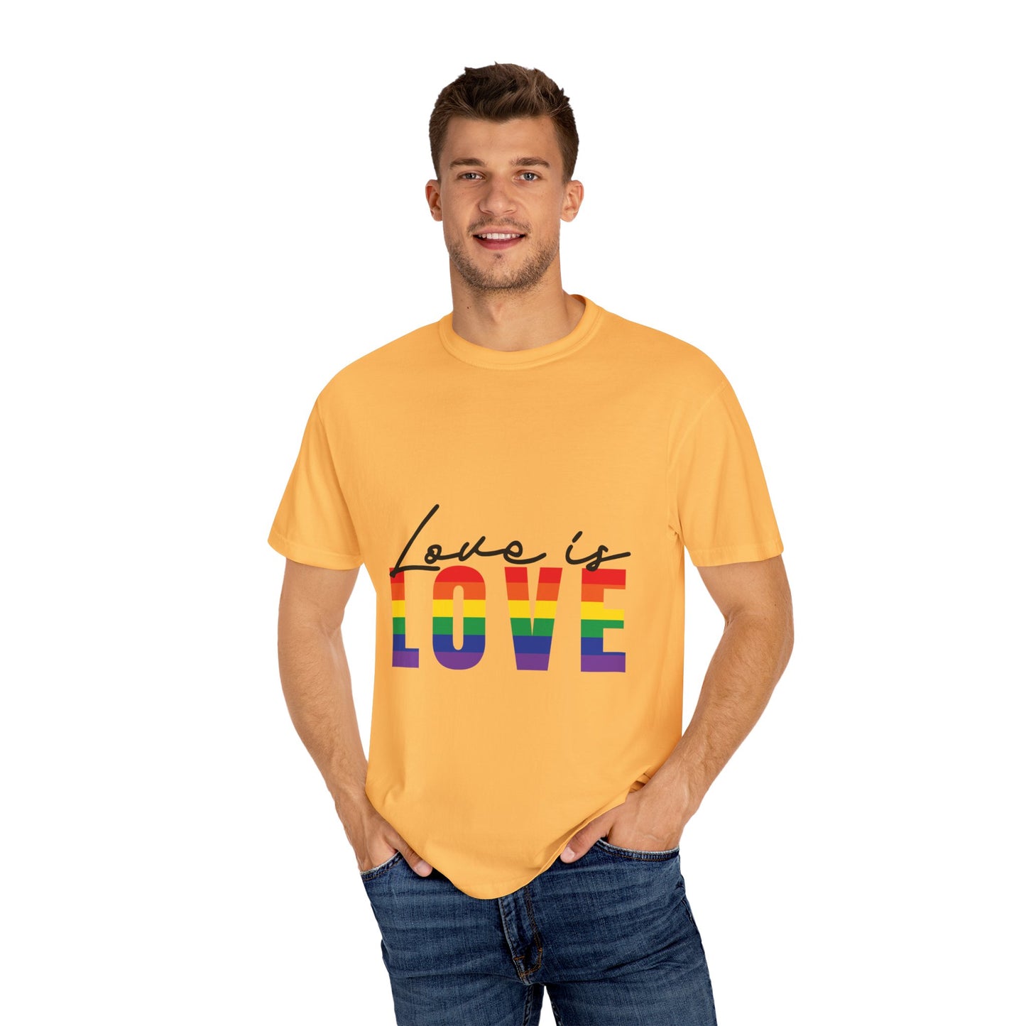 Love is Love, Unisex Garment-Dyed T-shirt