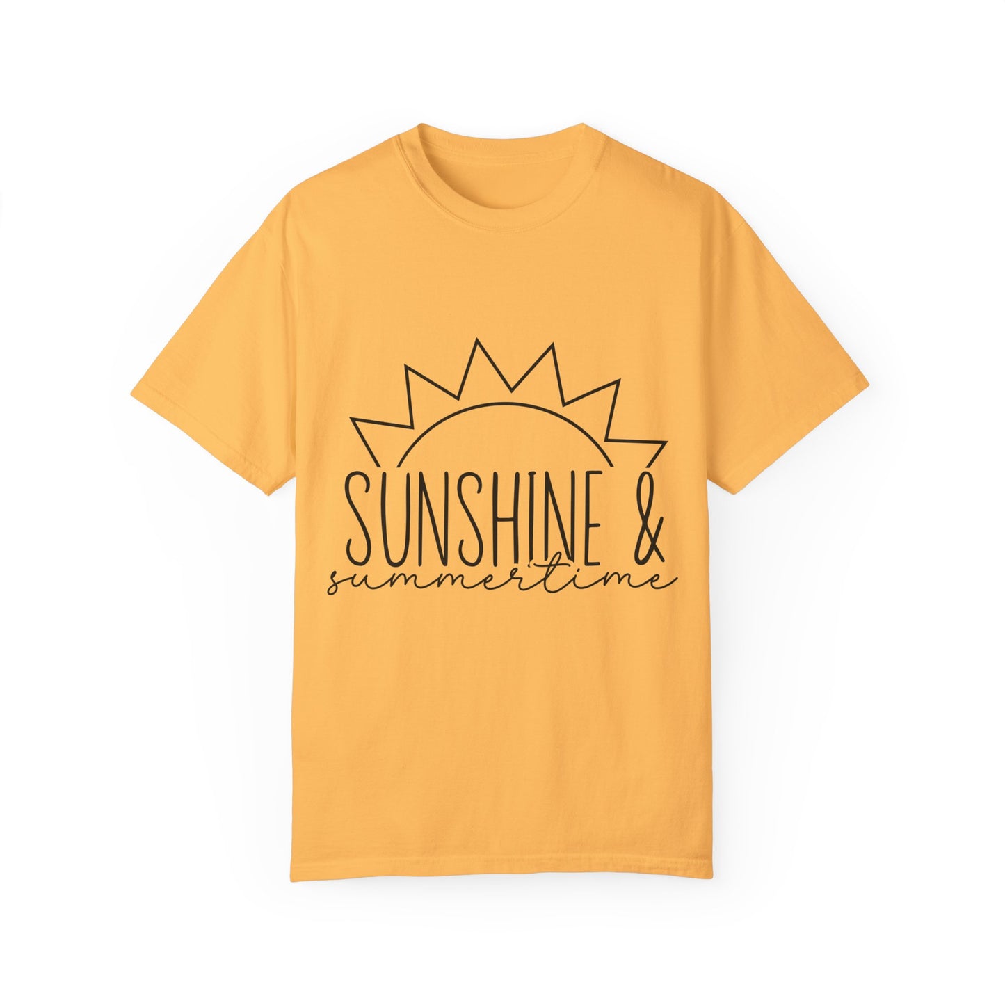 Sunshine & Summertime Unisex Garment-Dyed T-shirt