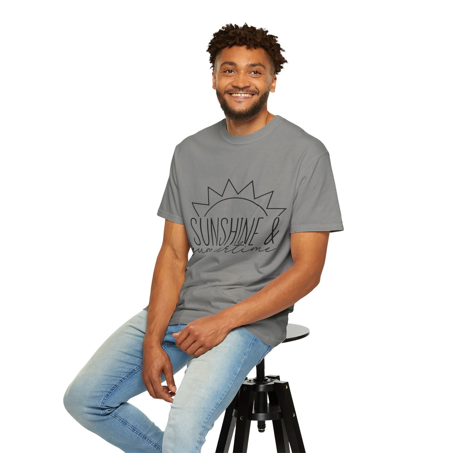 Sunshine & Summertime Unisex Garment-Dyed T-shirt