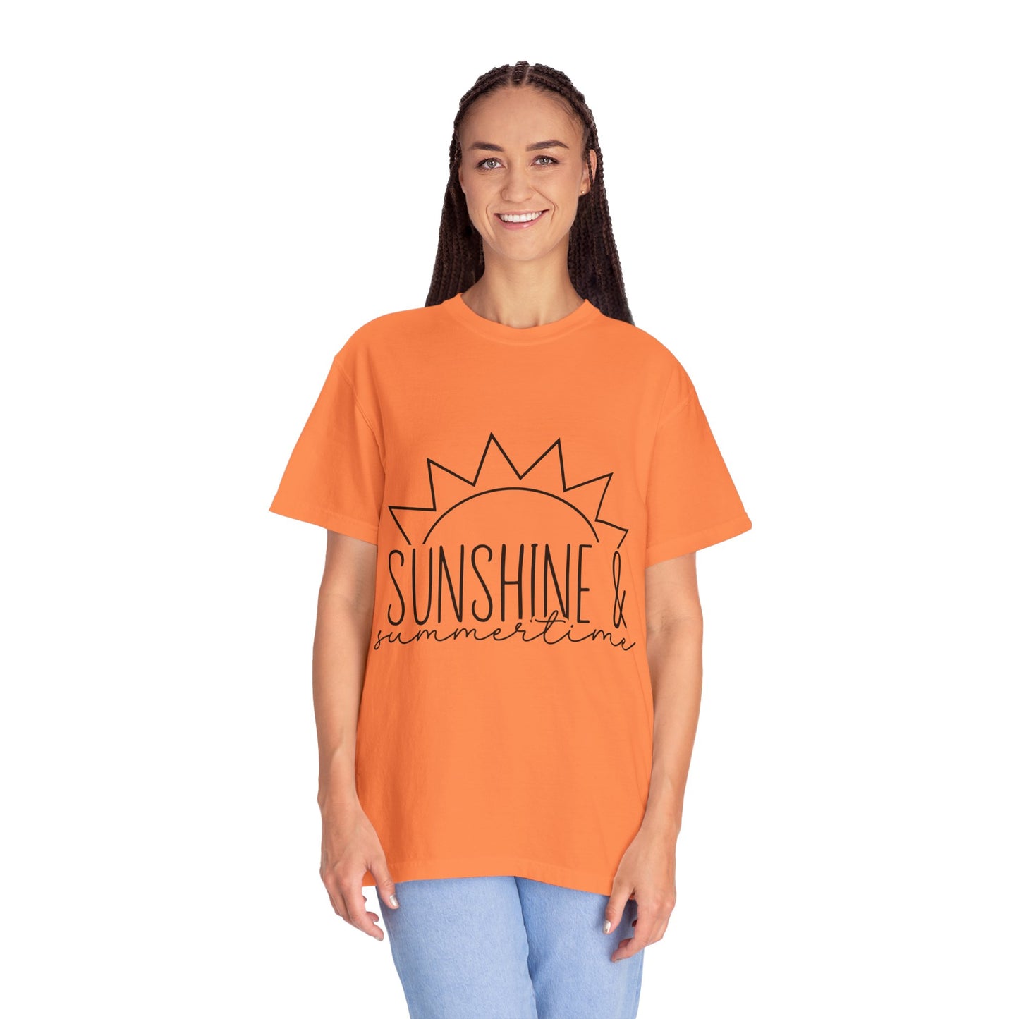 Sunshine & Summertime Unisex Garment-Dyed T-shirt