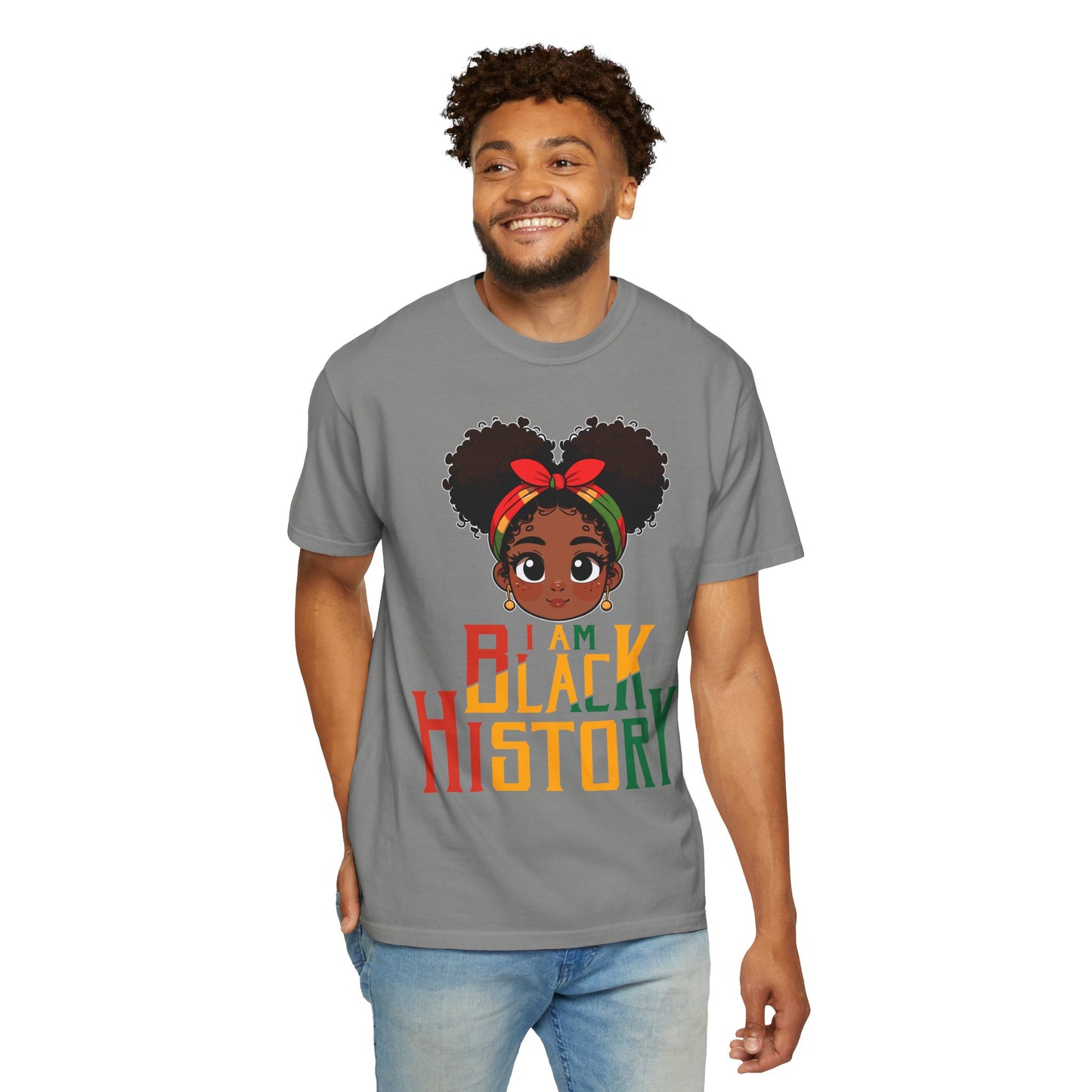 I am Black History, Unisex Garment-Dyed T-shirt