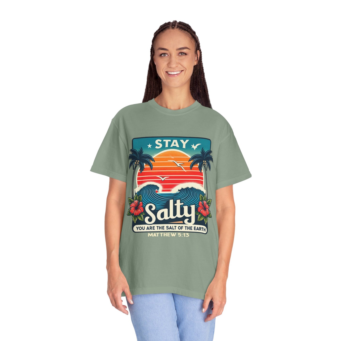 Stay Salty Unisex Garment-Dyed T-shirt