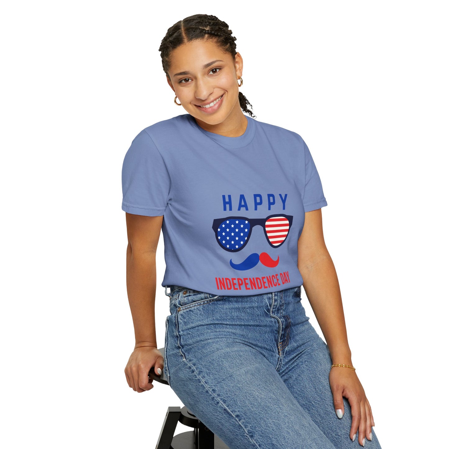 Happy Independence Day  Unisex Garment-Dyed T-shirt