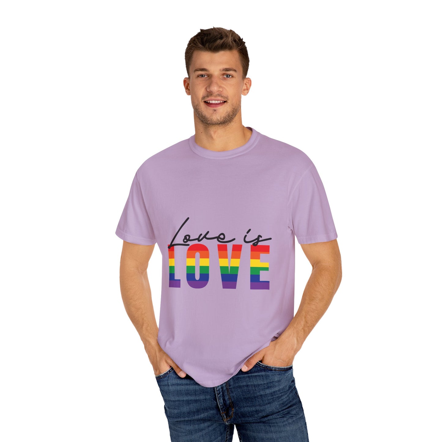 Love is Love, Unisex Garment-Dyed T-shirt