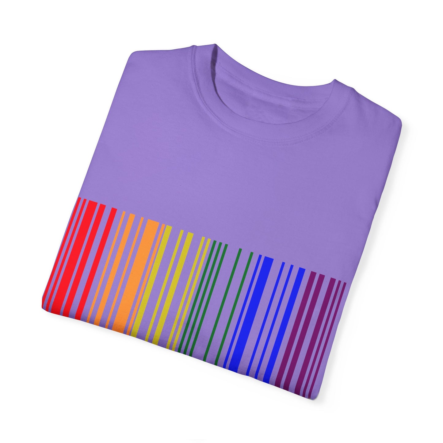 Pride Barcode Unisex Garment-Dyed T-shirt