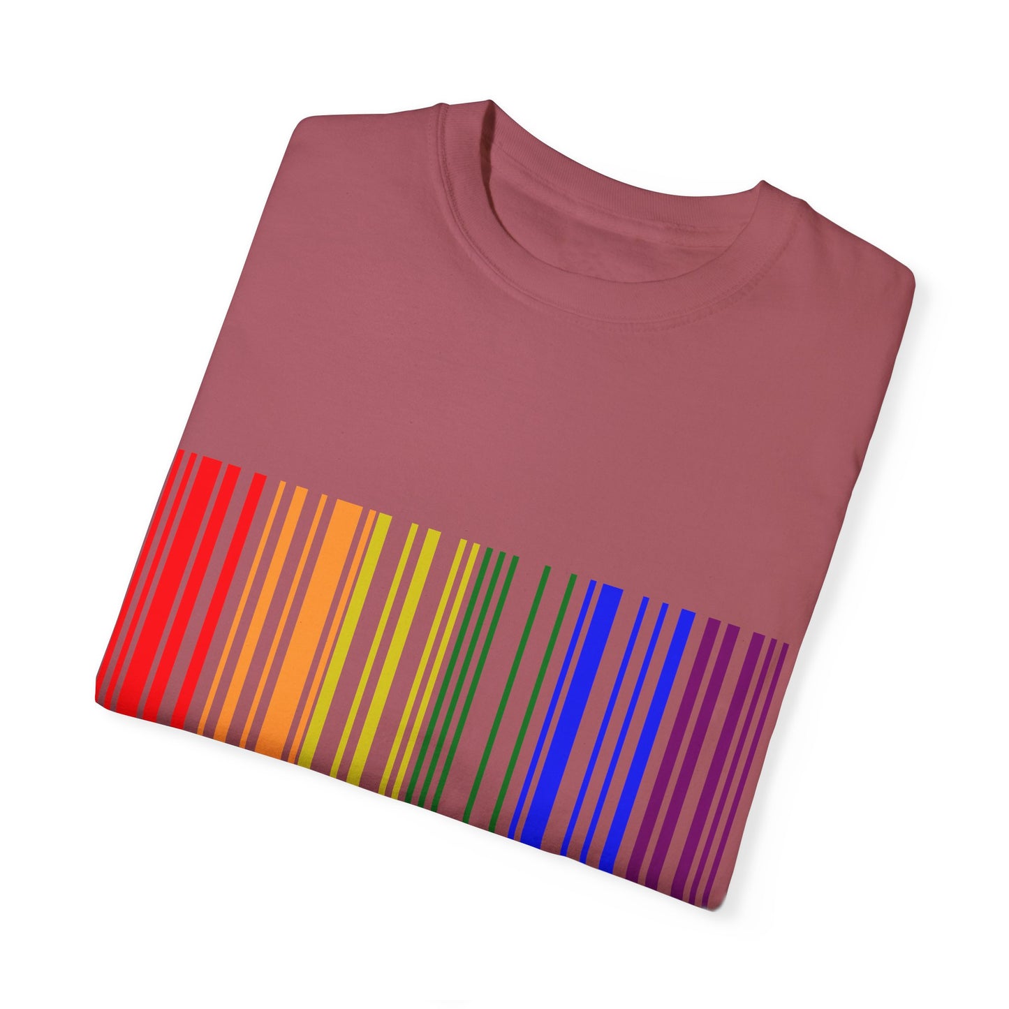 Pride Barcode Unisex Garment-Dyed T-shirt