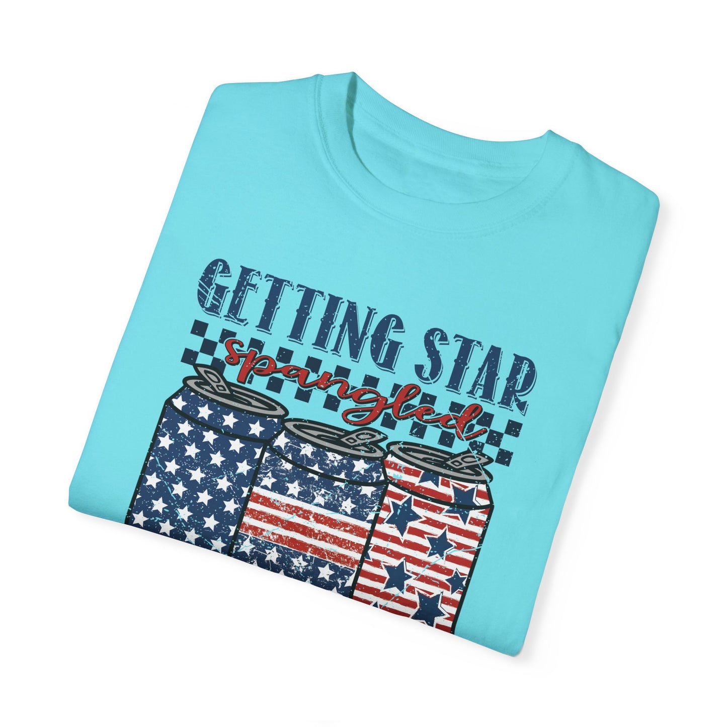 Getting Start Spangled Hammered Unisex Garment-Dyed T-shirt