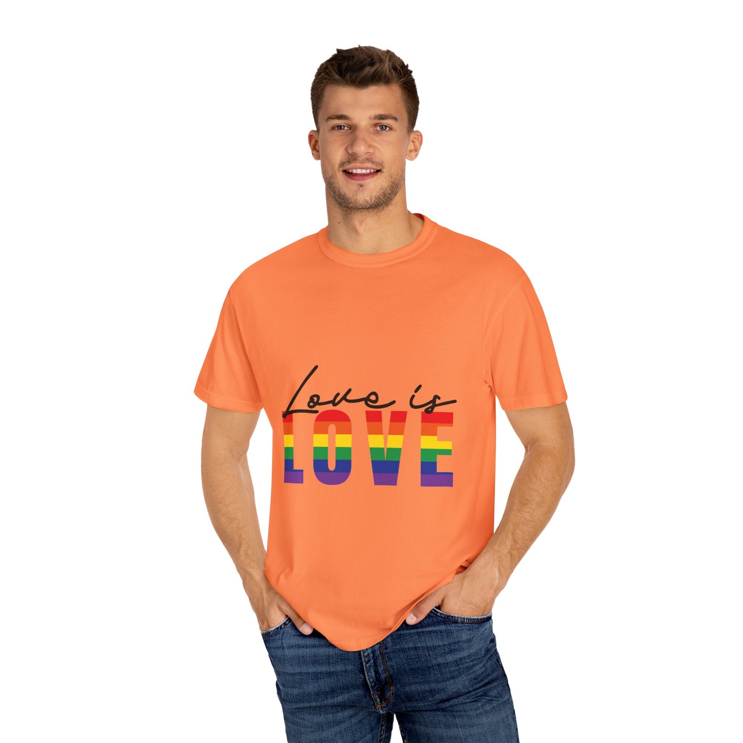 Love is Love, Unisex Garment-Dyed T-shirt