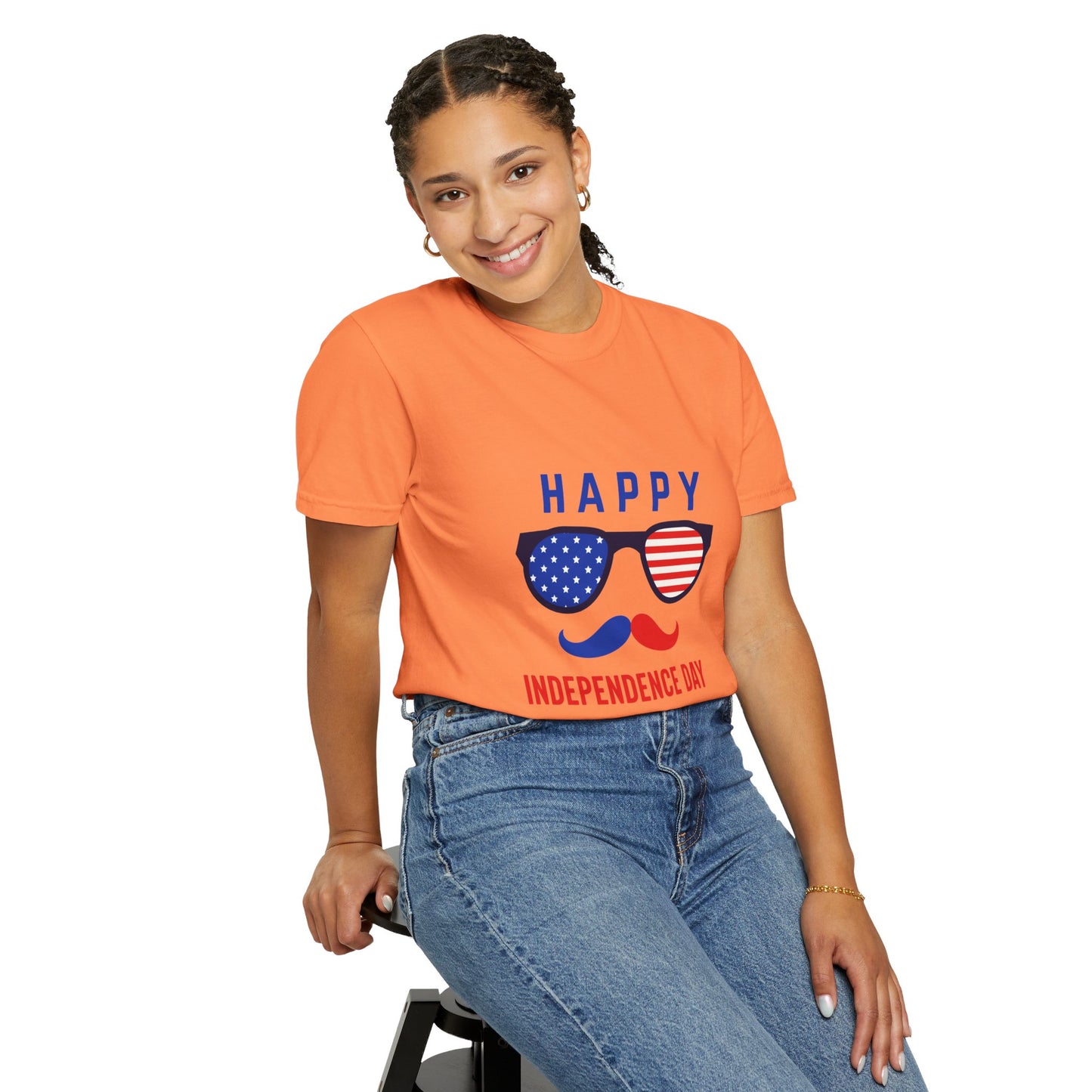 Happy Independence Day  Unisex Garment-Dyed T-shirt