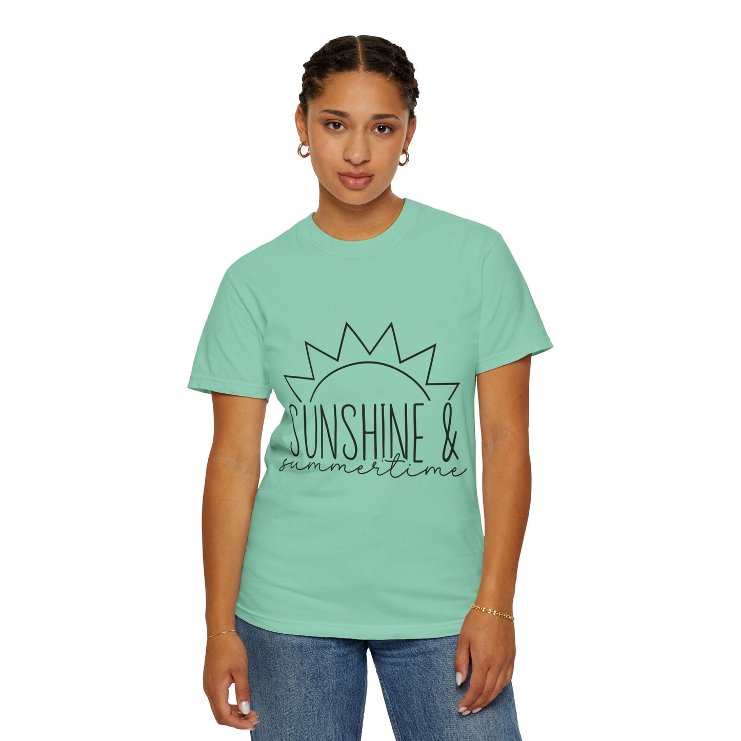 Sunshine & Summertime Unisex Garment-Dyed T-shirt