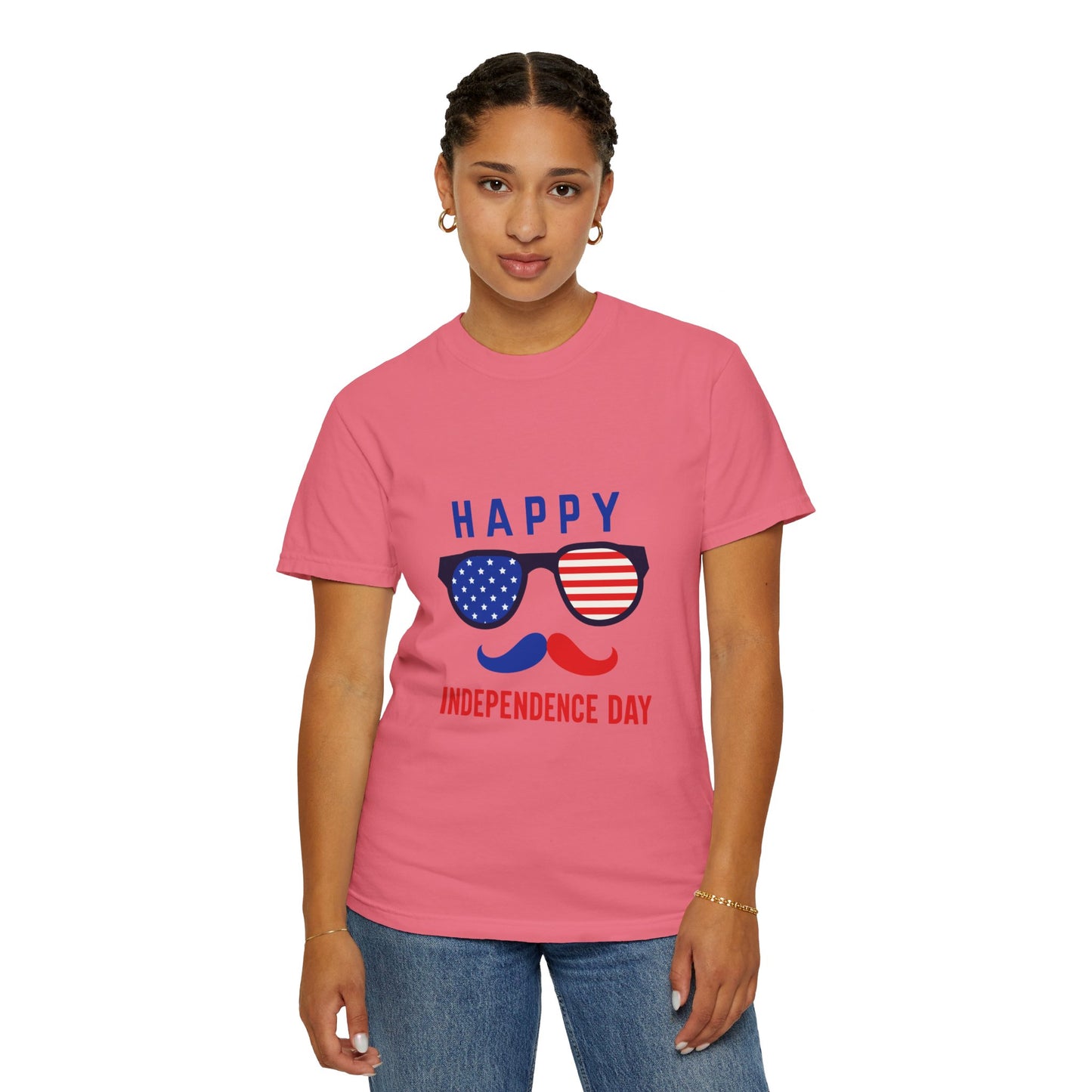 Happy Independence Day  Unisex Garment-Dyed T-shirt