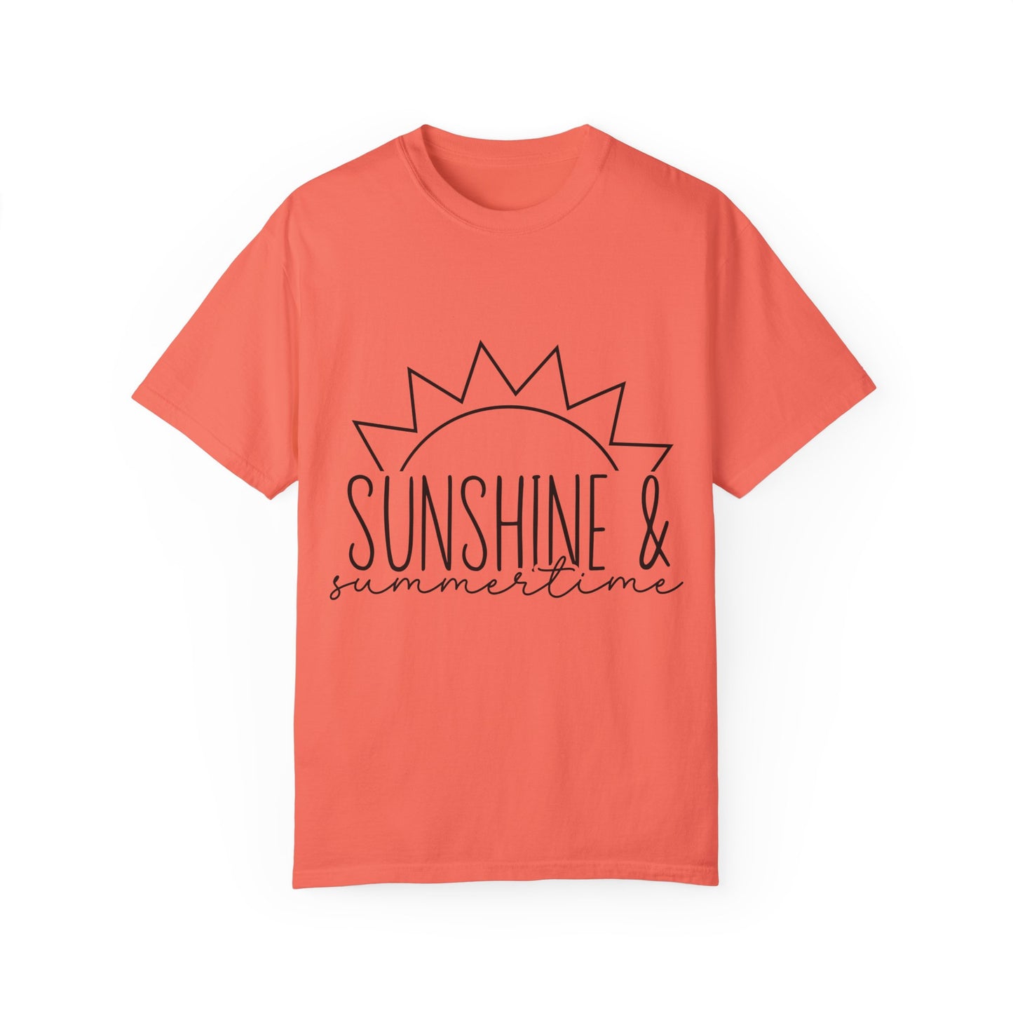 Sunshine & Summertime Unisex Garment-Dyed T-shirt