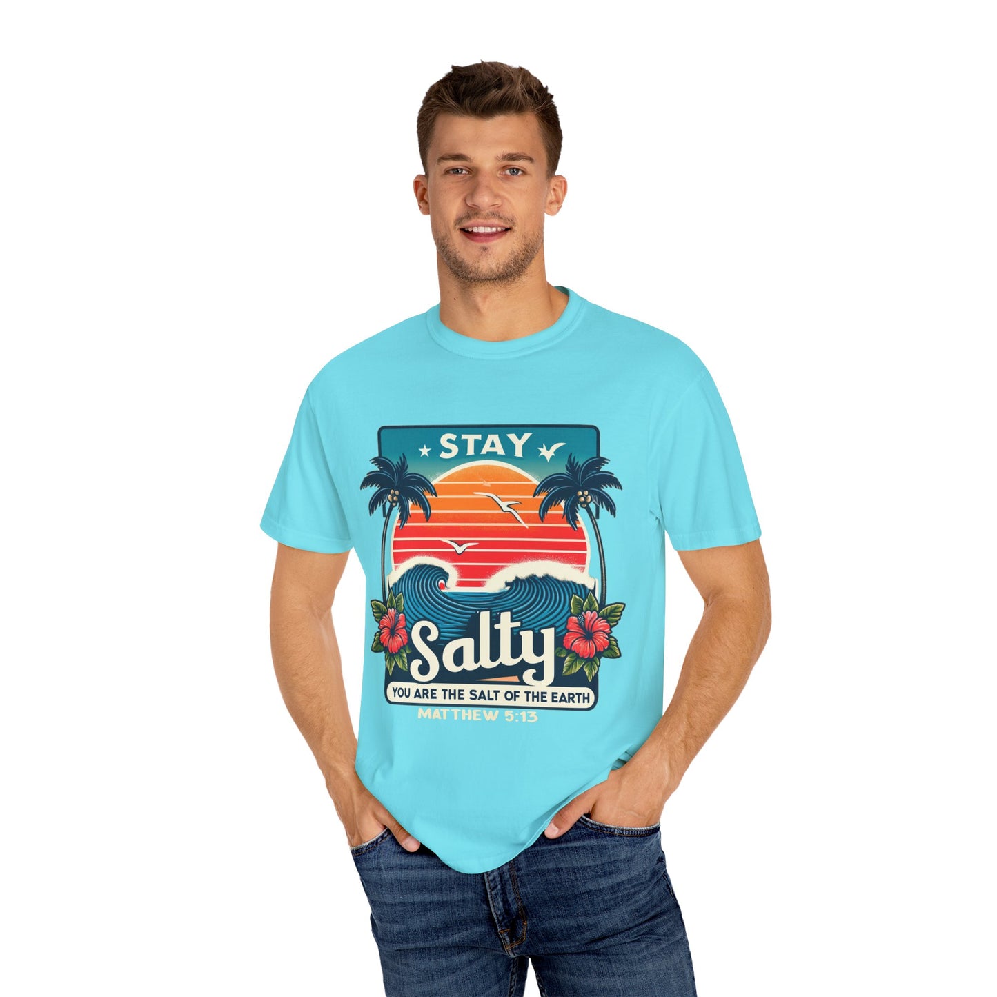 Stay Salty Unisex Garment-Dyed T-shirt