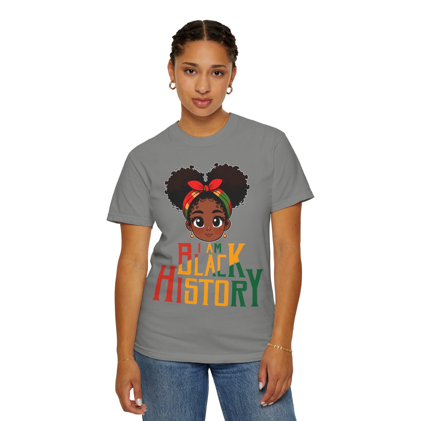 I am Black History, Unisex Garment-Dyed T-shirt