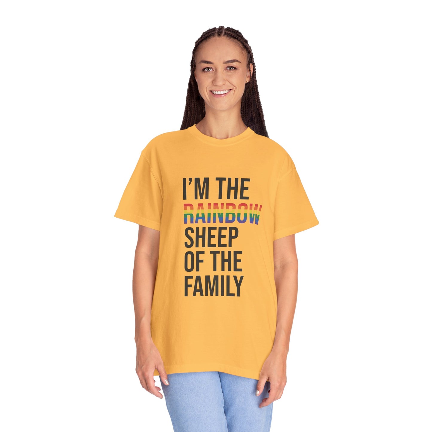 I'm The Rainbow Sheep of The Family Unisex Garment-Dyed T-shirt