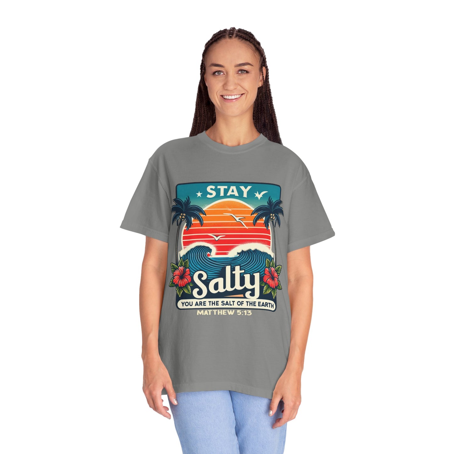 Stay Salty Unisex Garment-Dyed T-shirt