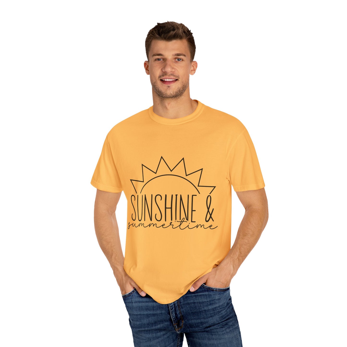 Sunshine & Summertime Unisex Garment-Dyed T-shirt