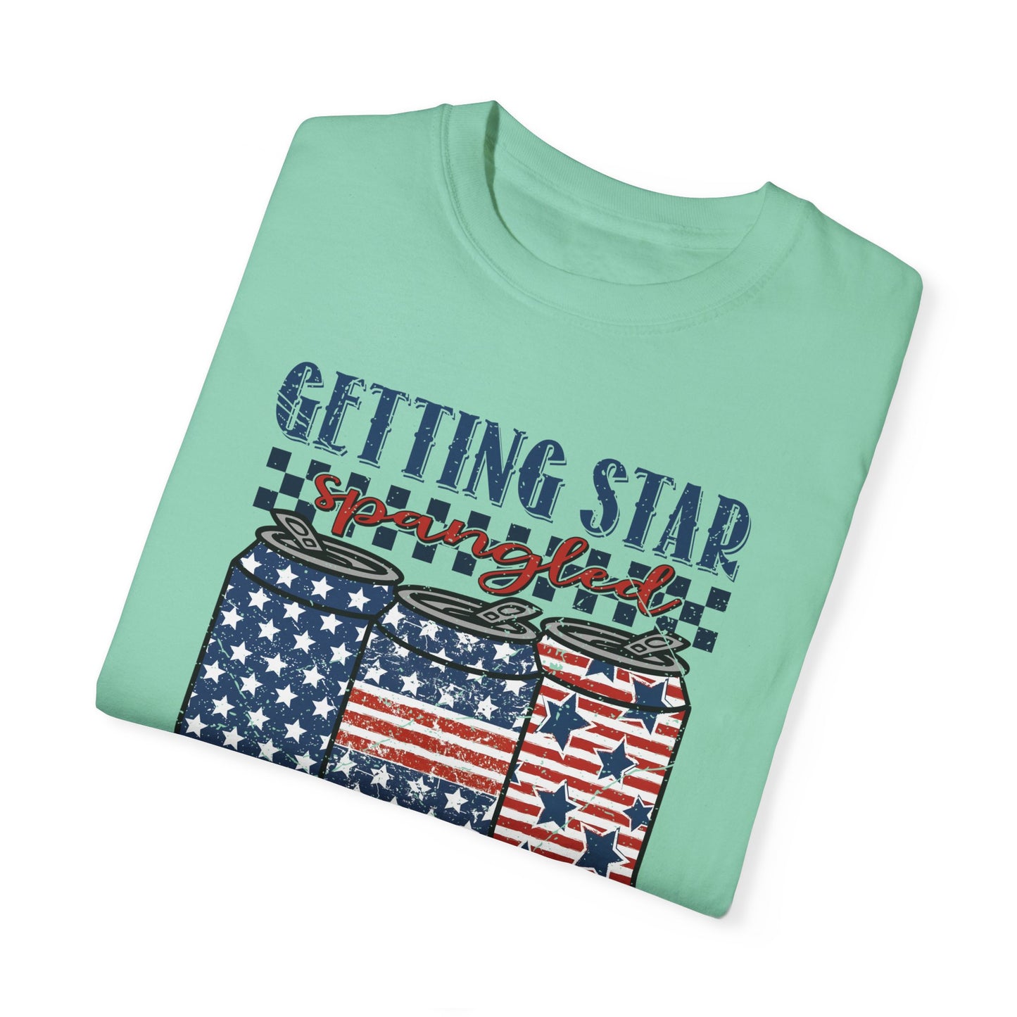 Getting Start Spangled Hammered Unisex Garment-Dyed T-shirt