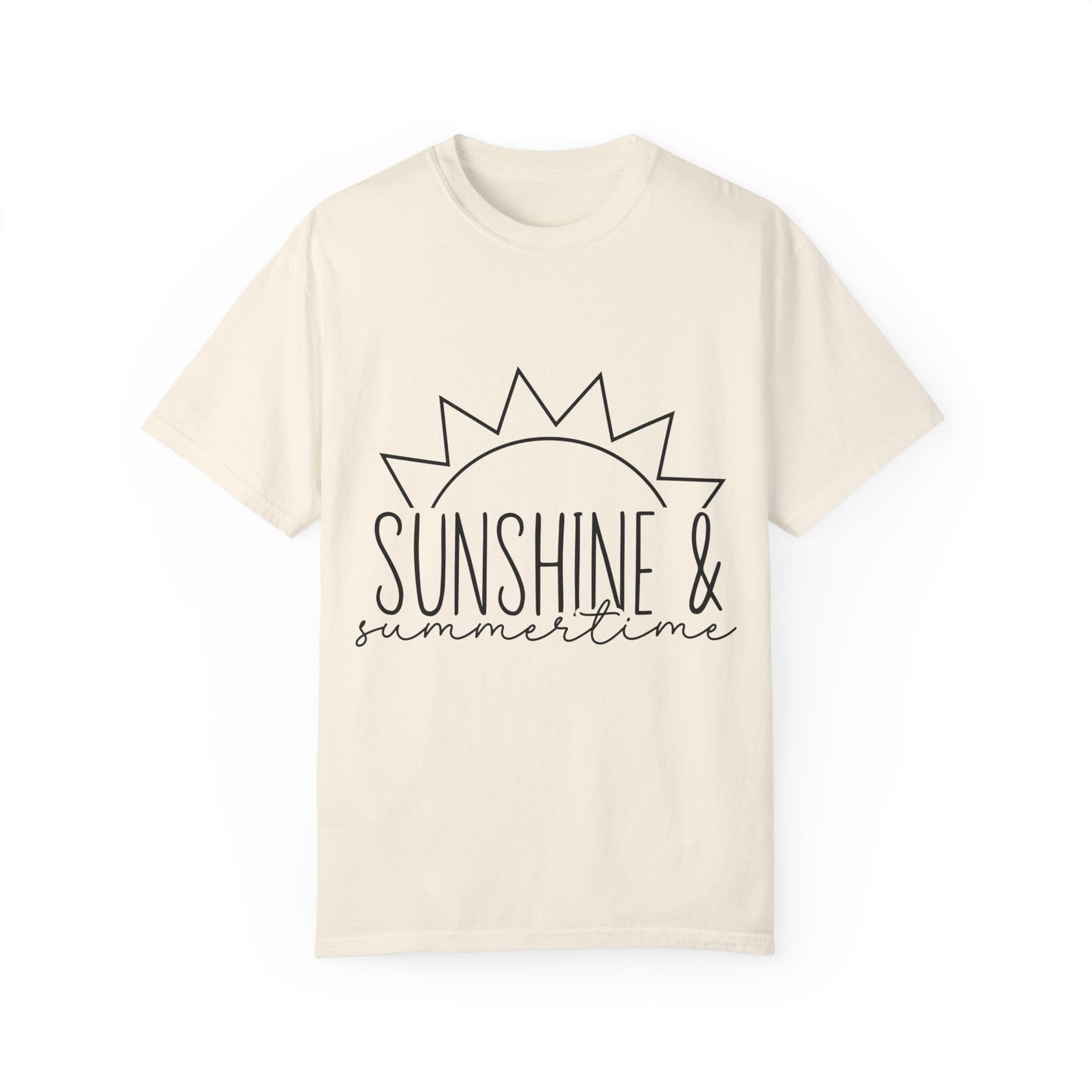 Sunshine & Summertime Unisex Garment-Dyed T-shirt