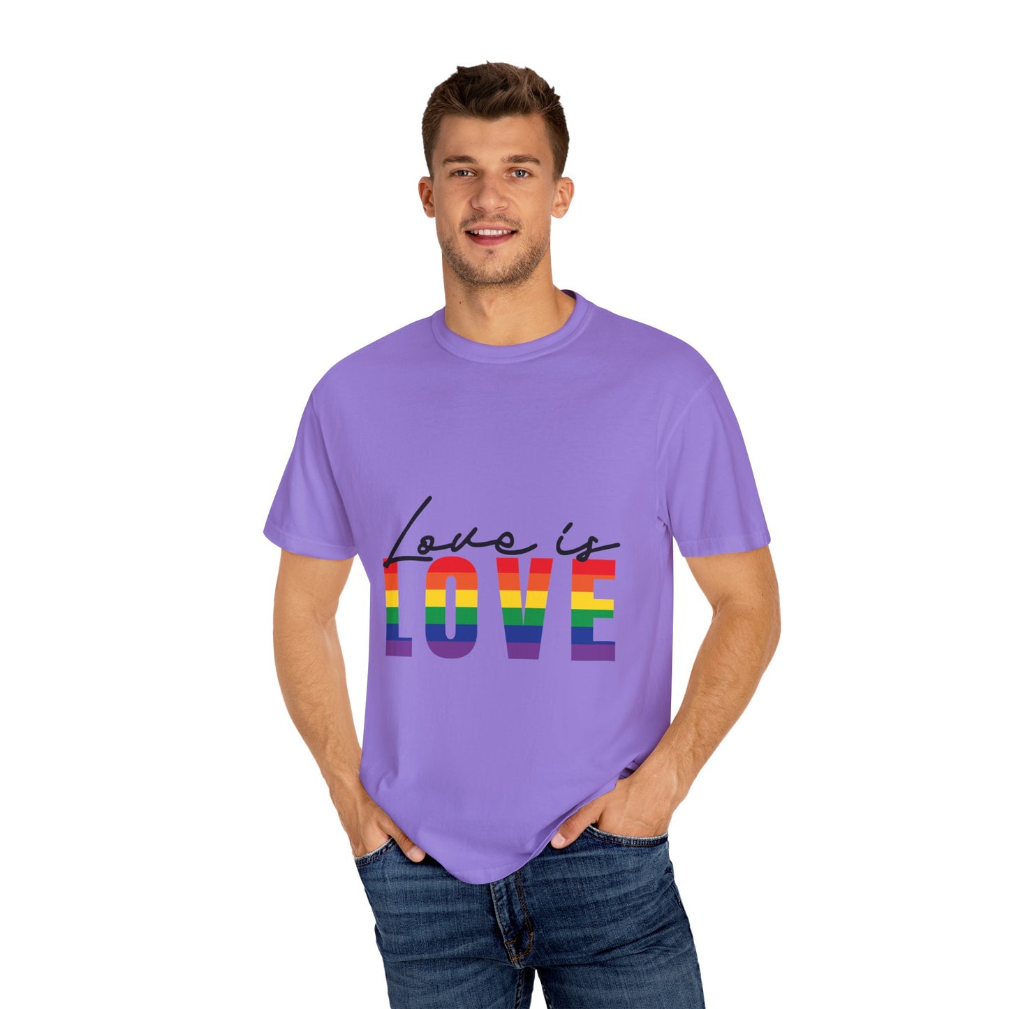 Love is Love, Unisex Garment-Dyed T-shirt