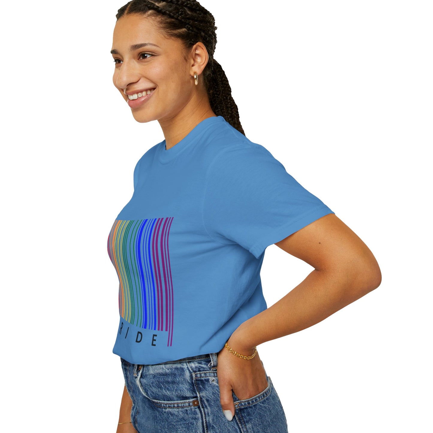 Pride Barcode Unisex Garment-Dyed T-shirt