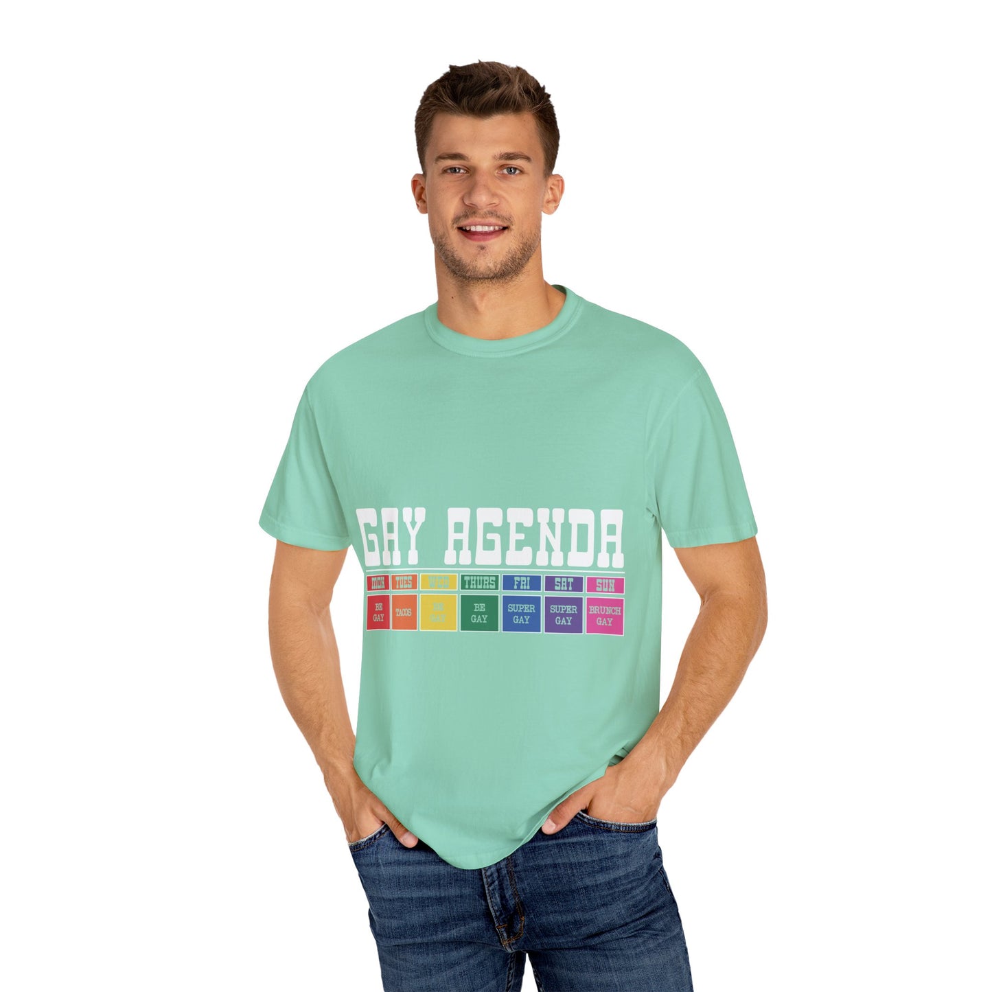 Gay Agenda Unisex Garment-Dyed T-shirt