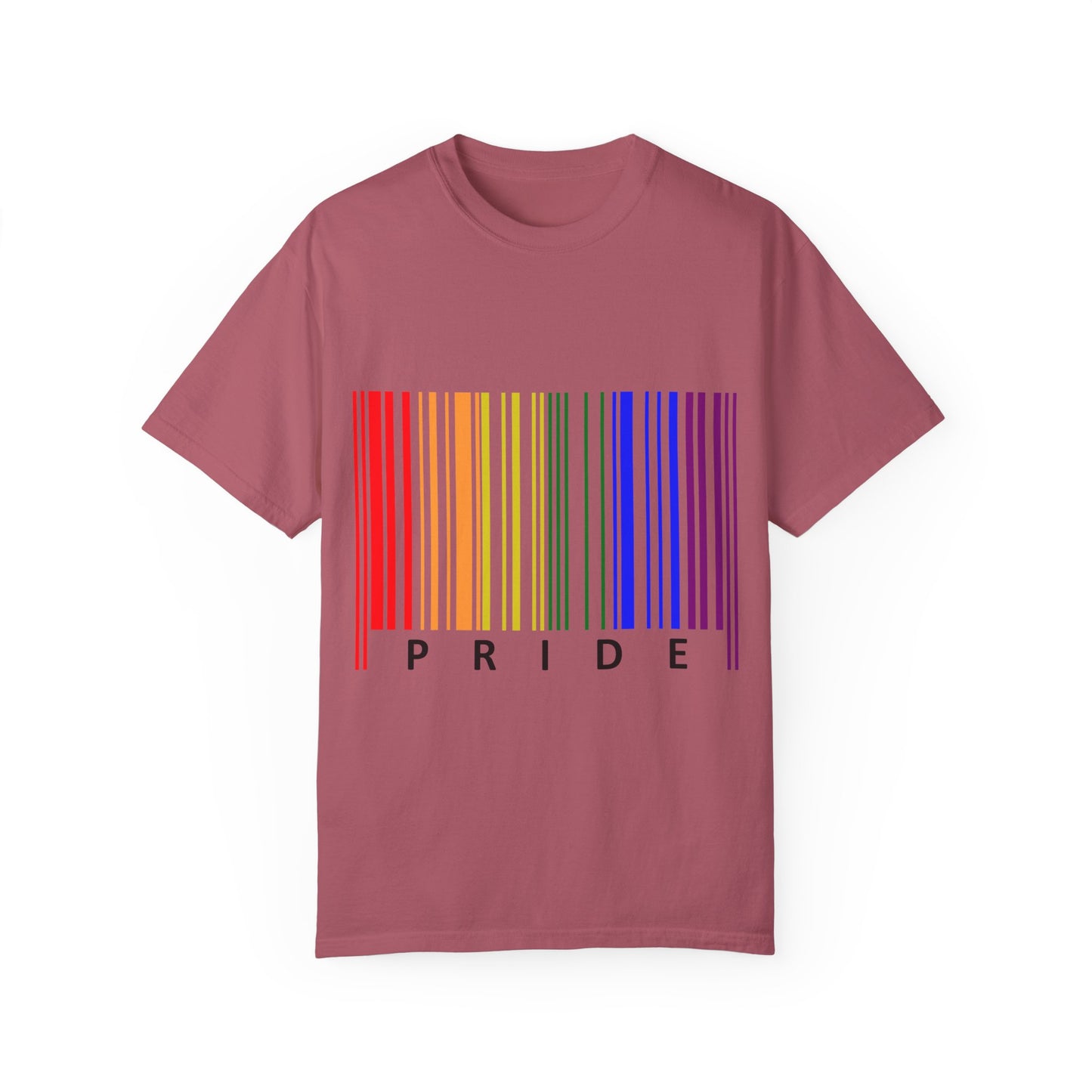 Pride Barcode Unisex Garment-Dyed T-shirt